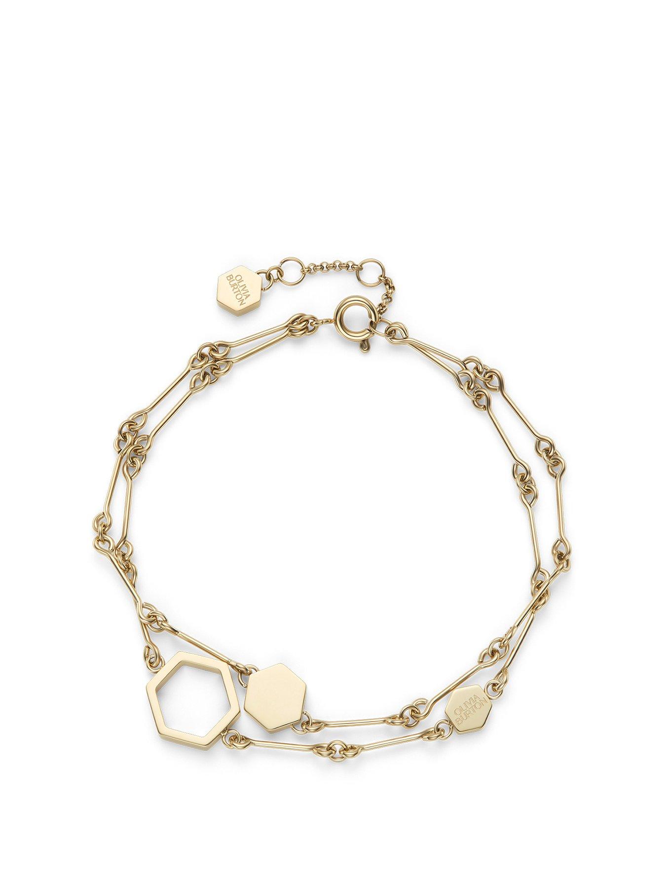 Olivia Burton Honeycomb Classic Ladies Bracelet Gold