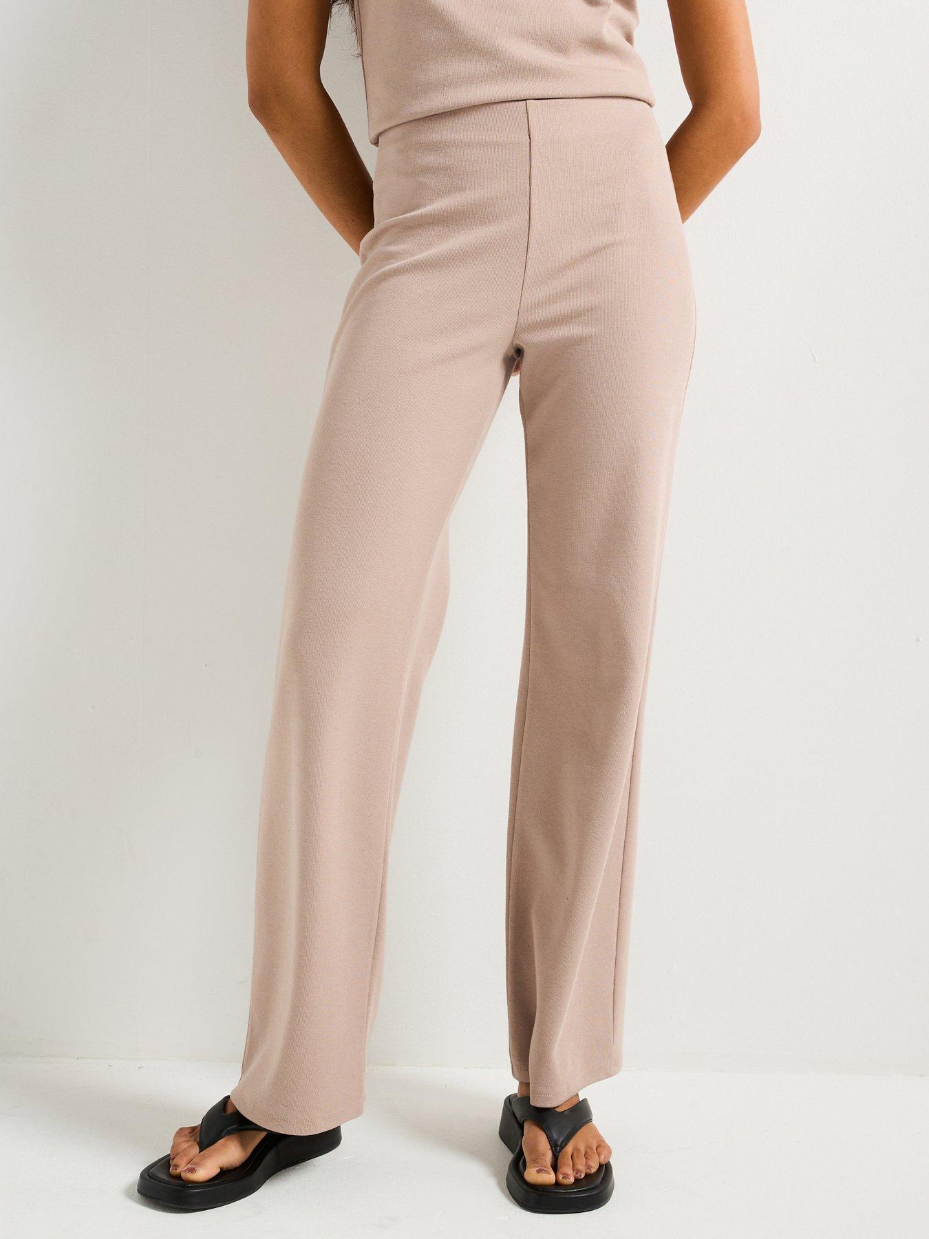 undefined Wide Leg Trousers Co-Ord - Neutral