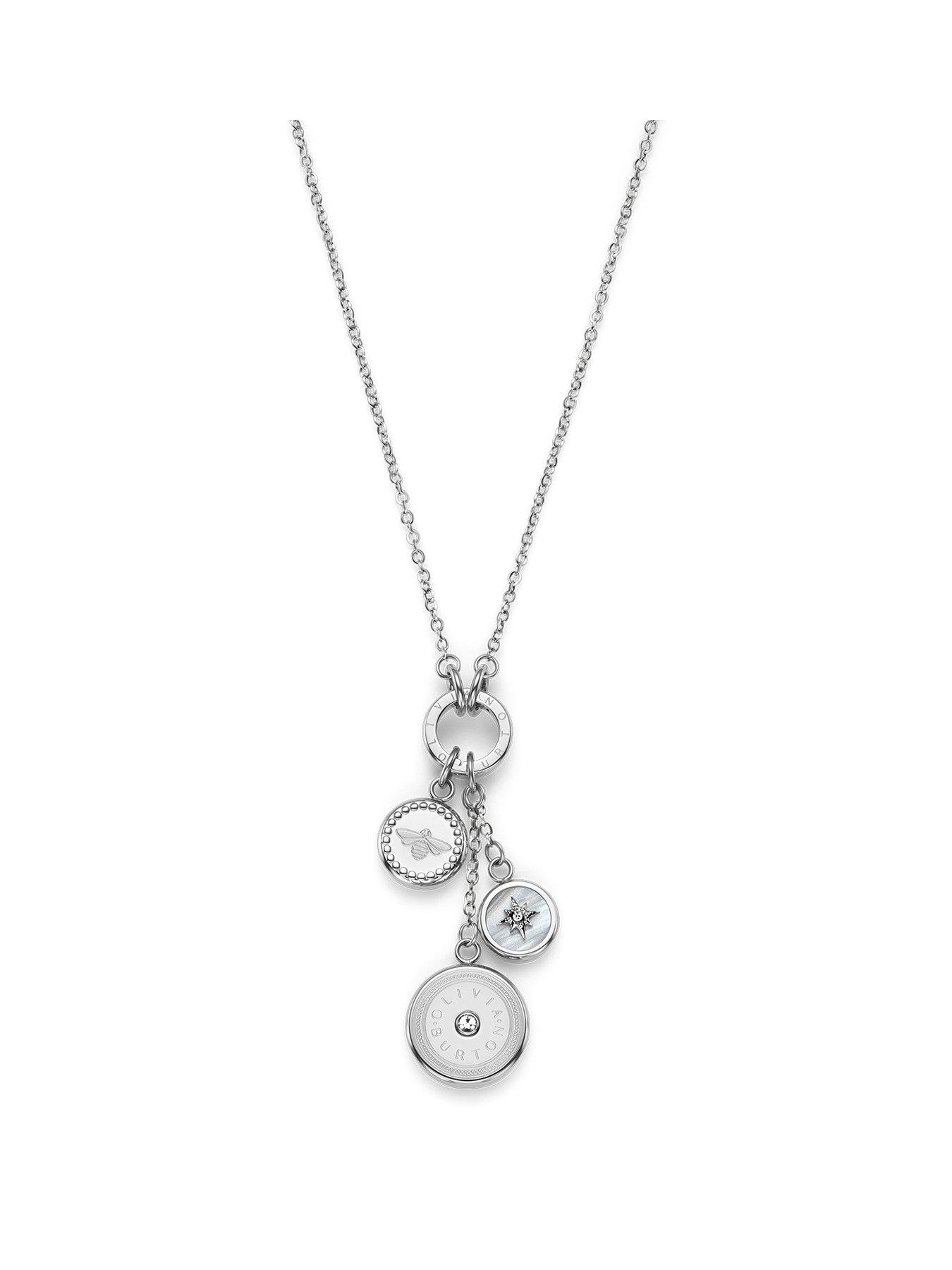 Olivia Burton Charms Ladies Necklace Silver