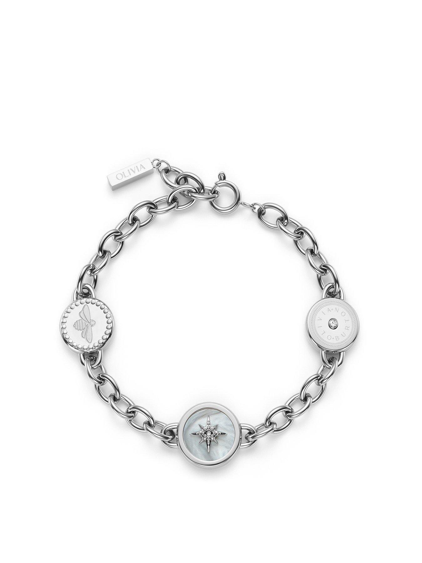 Olivia Burton Charms Ladies Bracelet Silver