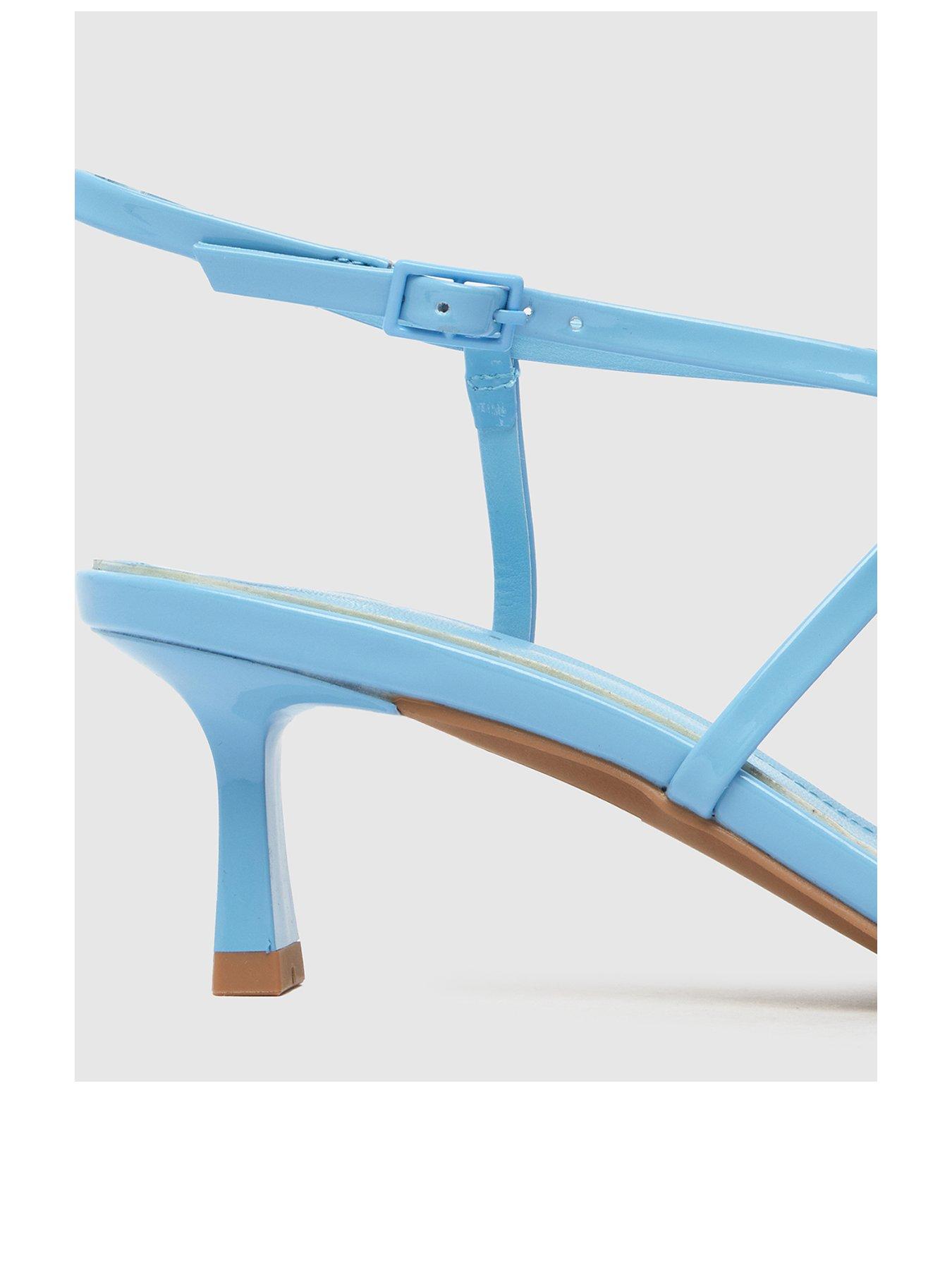 Image 2 of 4 of SCHUH Serenity Strappy Midi Heels - Blue
