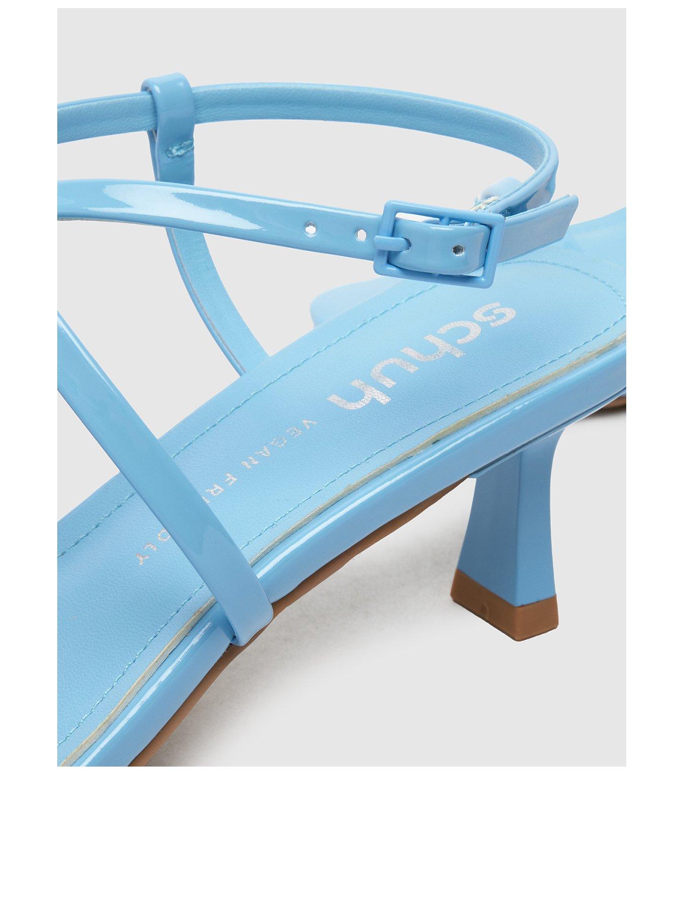 Image 3 of 4 of SCHUH Serenity Strappy Midi Heels - Blue