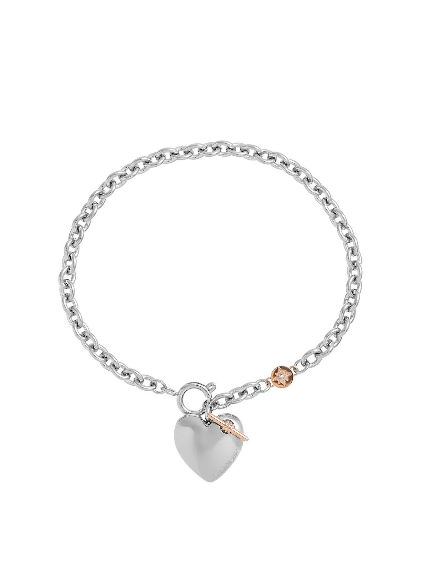 Olivia Burton Knot Heart Ladies Bracelet Silver