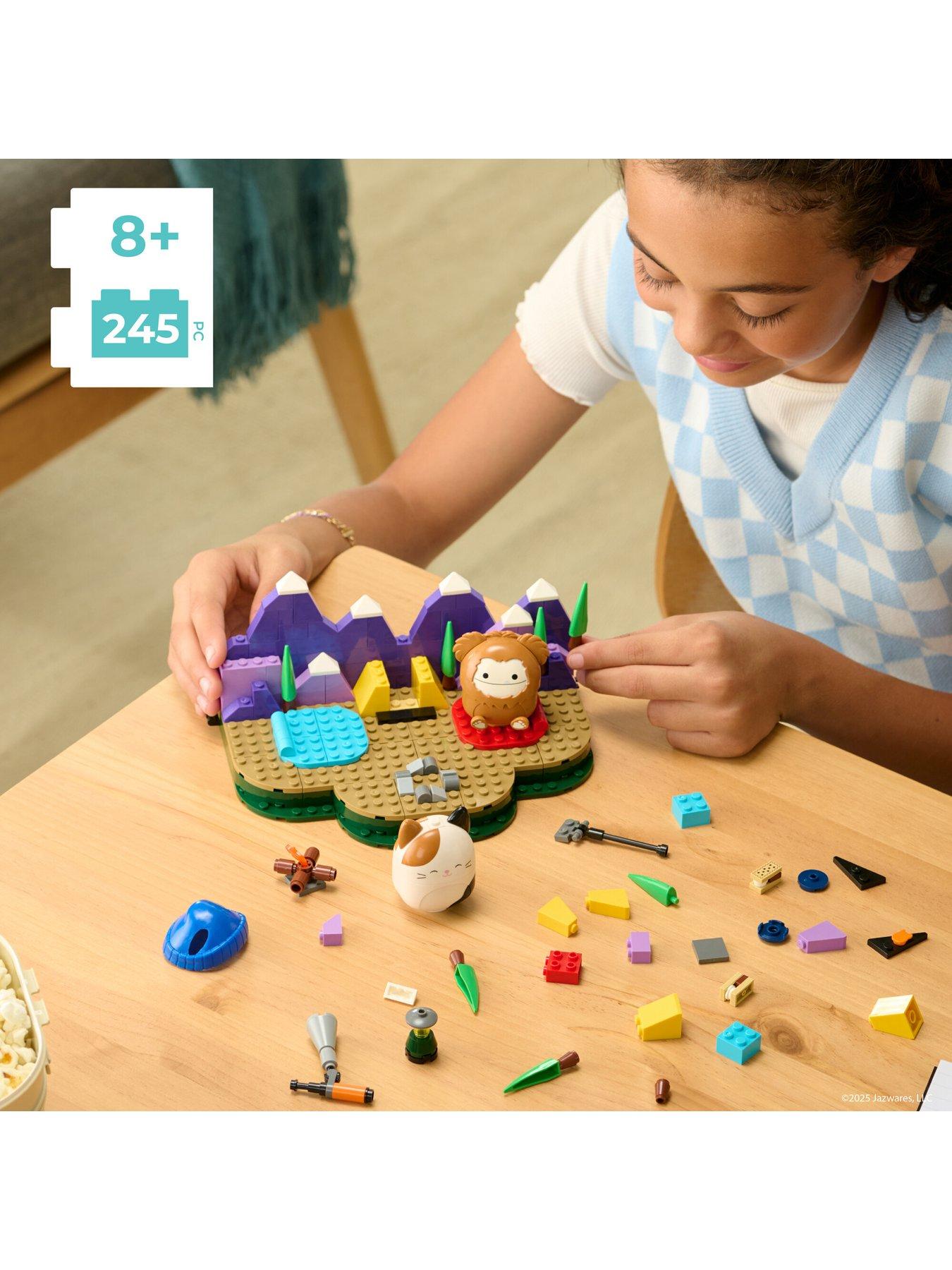 Image 3 of 8 of Squishmallows CNS - Squishmallows Building Set Medium playset &amp; 2_2" Buildable Figures) Squishmallows Campout With Cam and Benny (INTL)