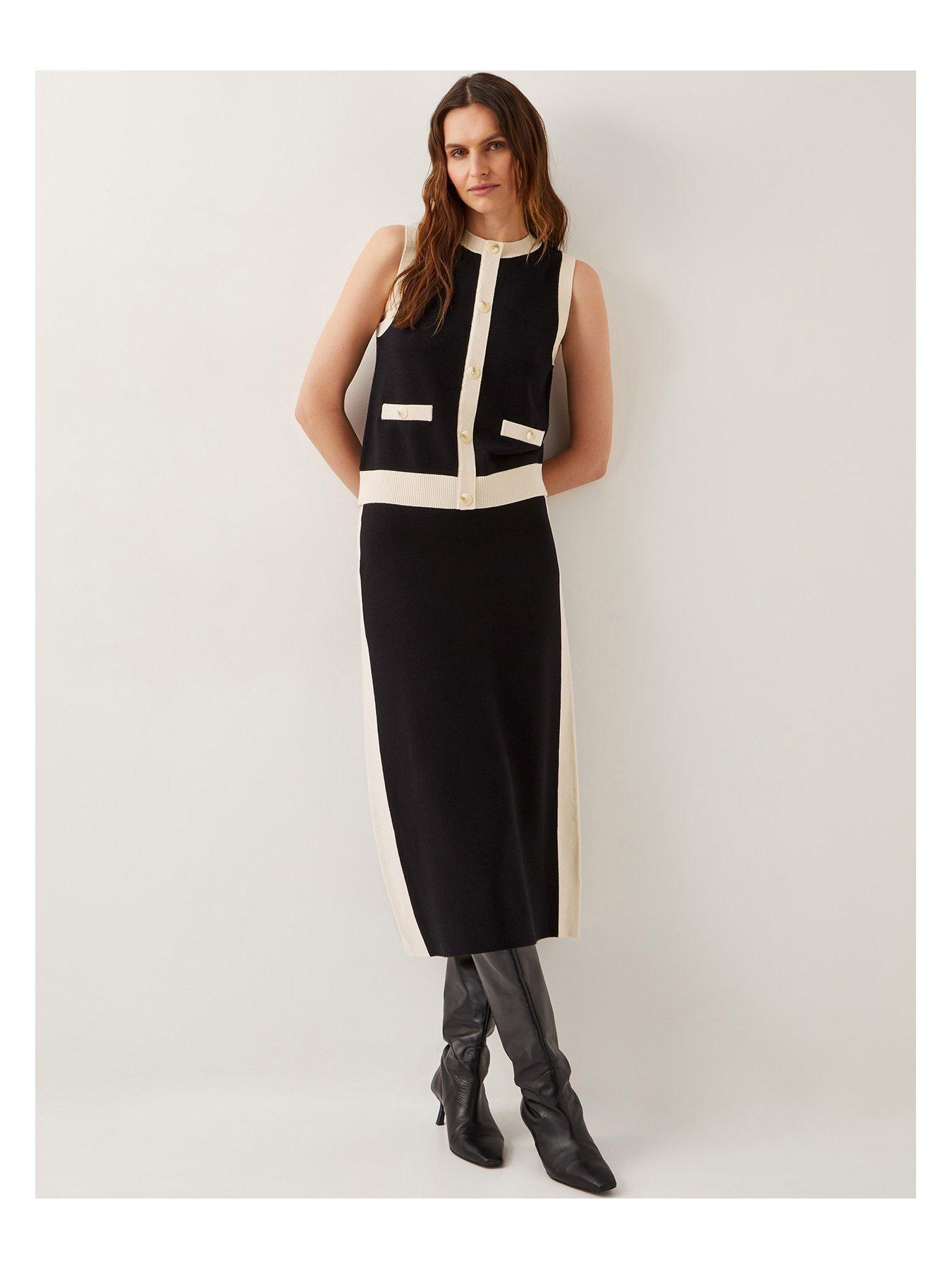 Image 5 of 5 of Monsoon Sala Sleeveless Knit Jumper - Black