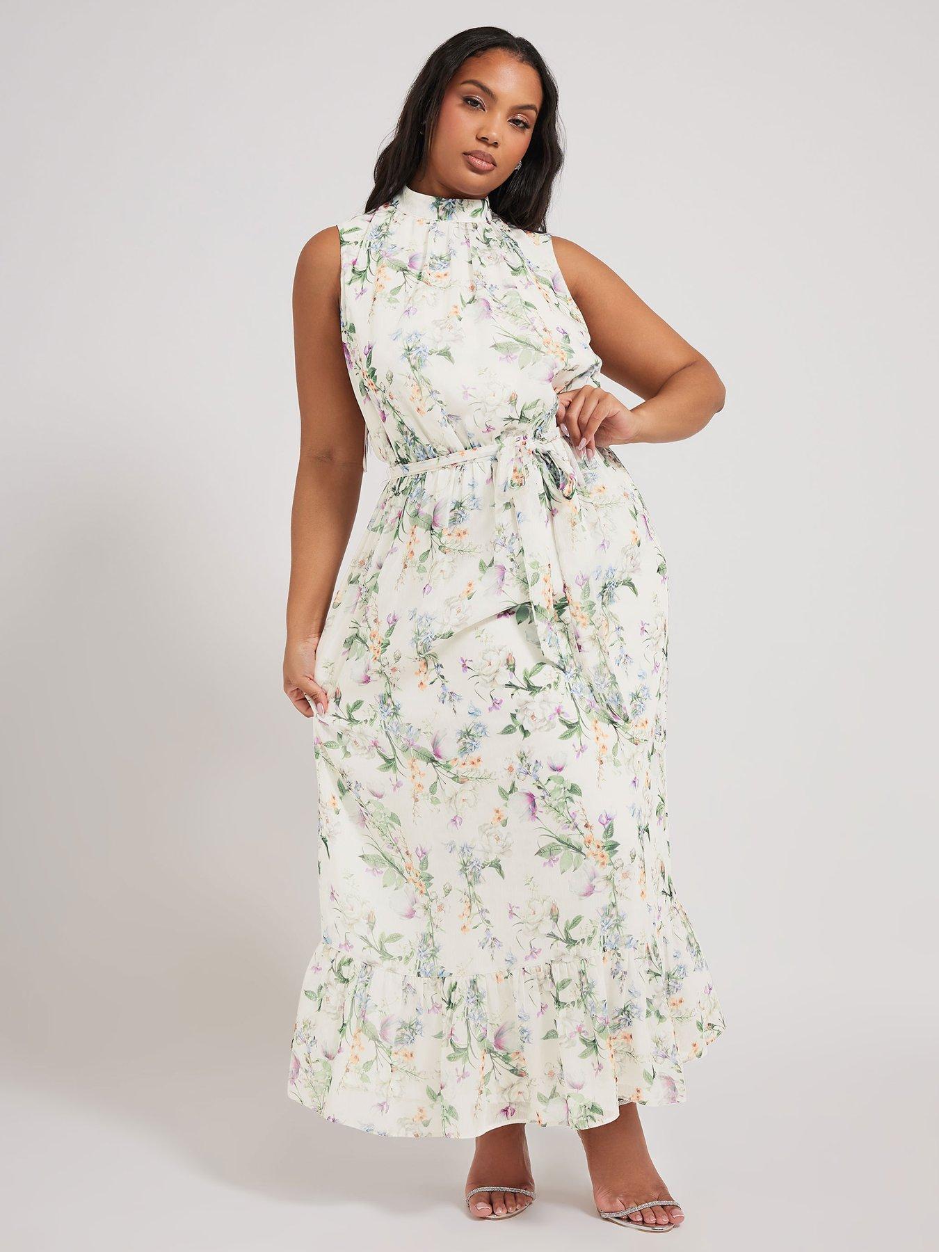 Image 3 of 4 of Yours Tiered Maxi Dress - Ivory/White