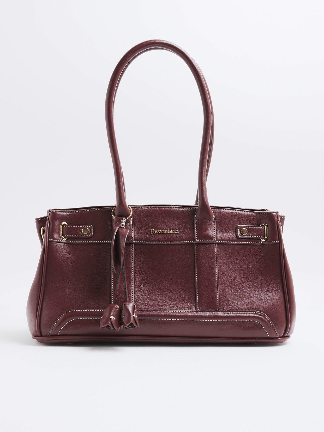 undefined East West Soft Tote - Burgundy