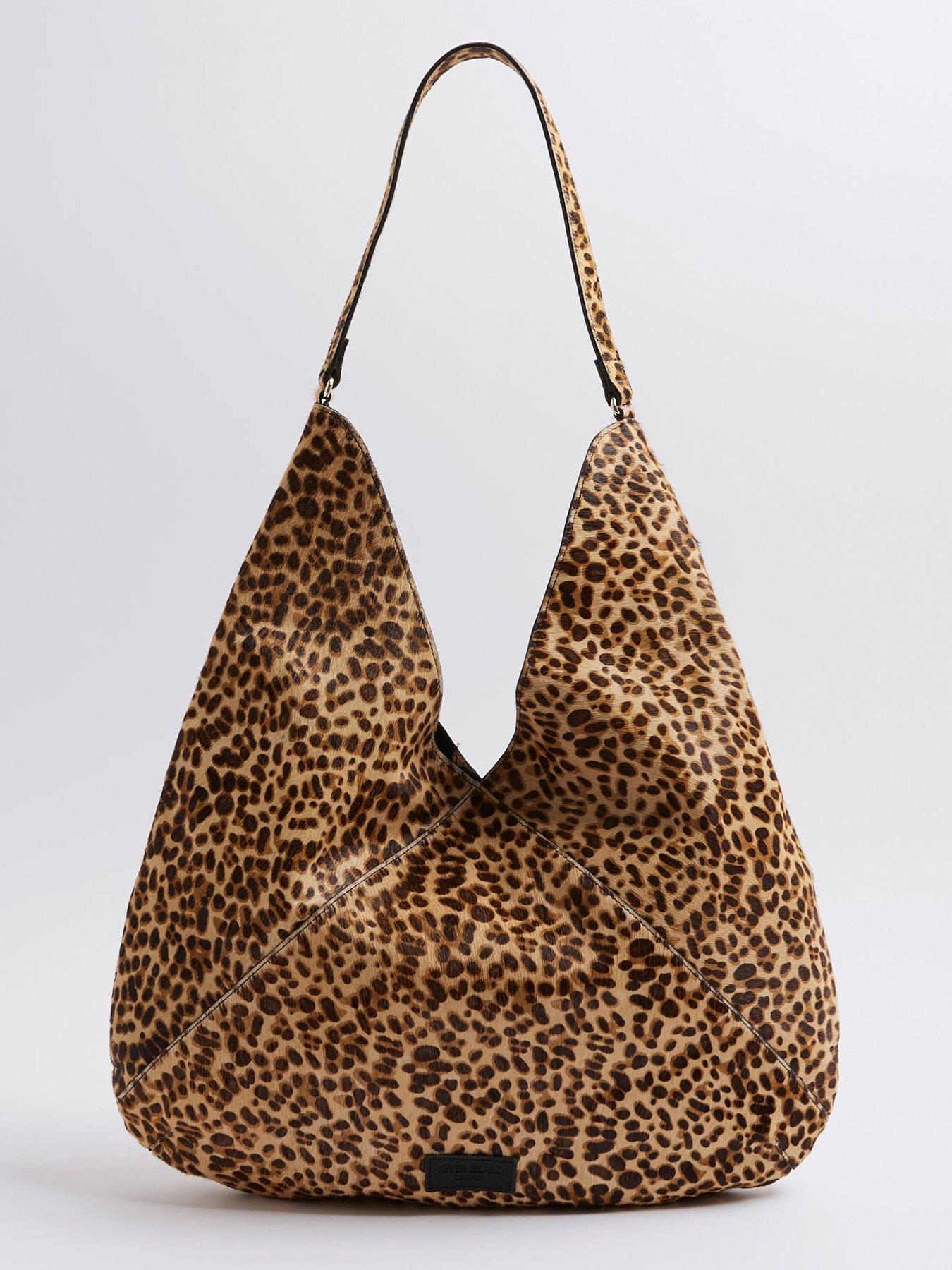 Image 2 of 5 of River Island Oversized Pony Rope Slouch - Brown