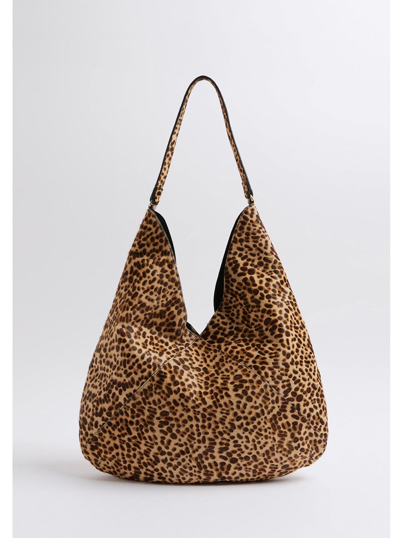 Image 4 of 5 of River Island Oversized Pony Rope Slouch - Brown