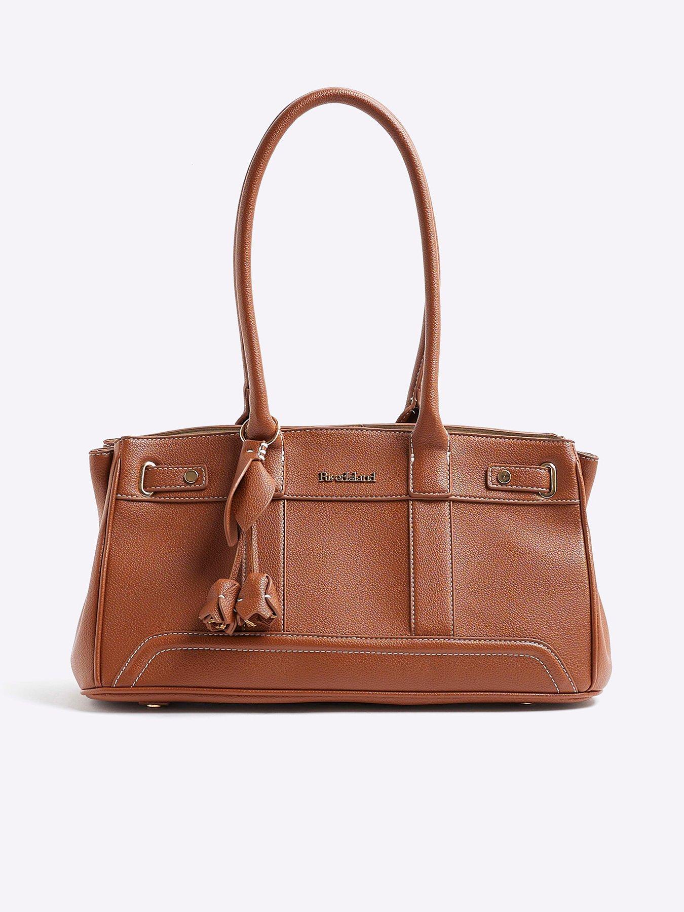 undefined East West Soft Tote - Brown