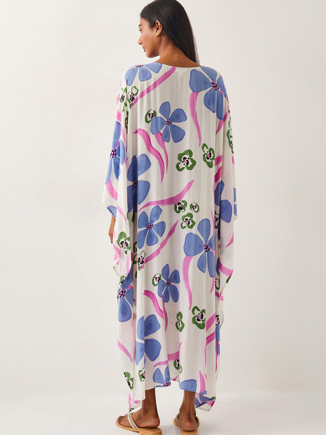 Image 2 of 5 of Monsoon Fiona Kaftan - Ivory