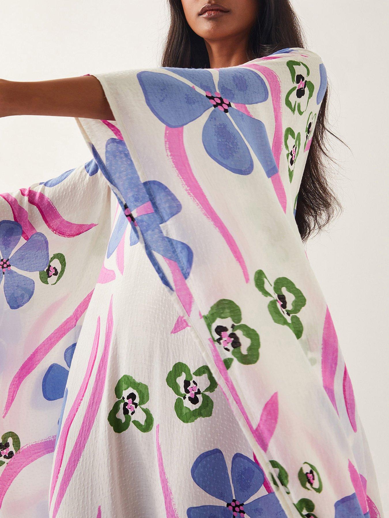 Image 4 of 5 of Monsoon Fiona Kaftan - Ivory