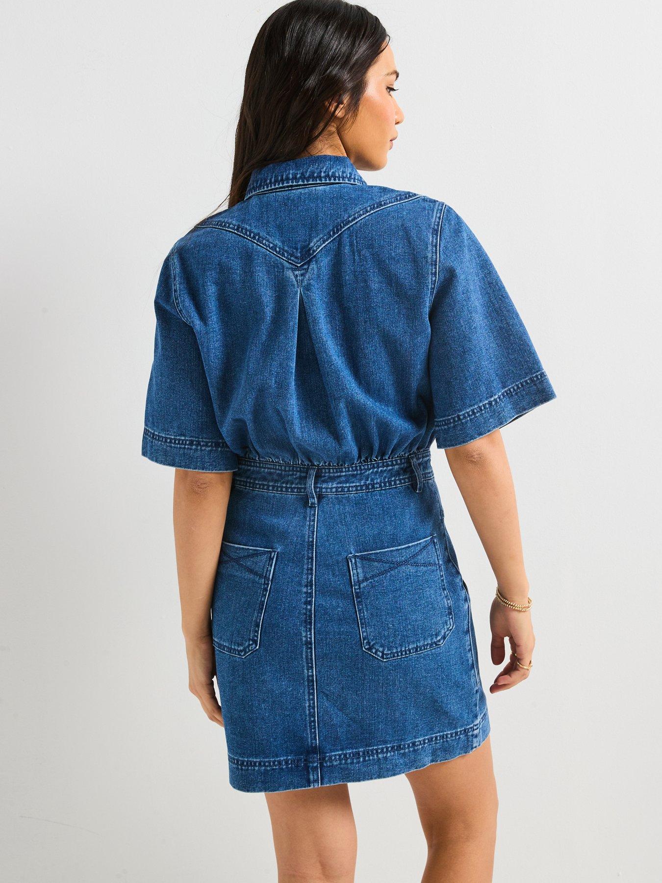 sachin and babi light blue dress Western Denim Dresses