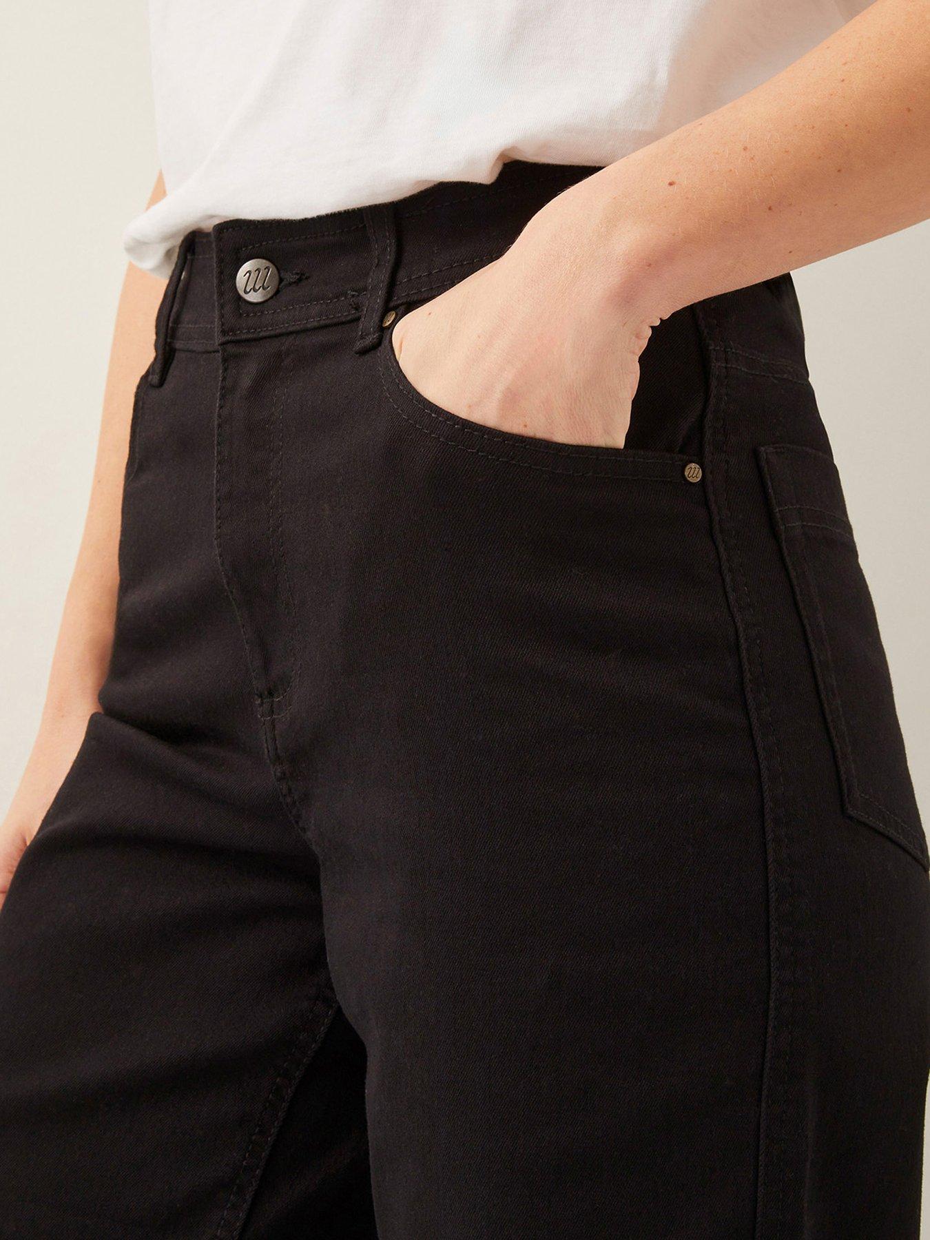 Image 4 of 4 of Monsoon Hallie Crop Jean - Black