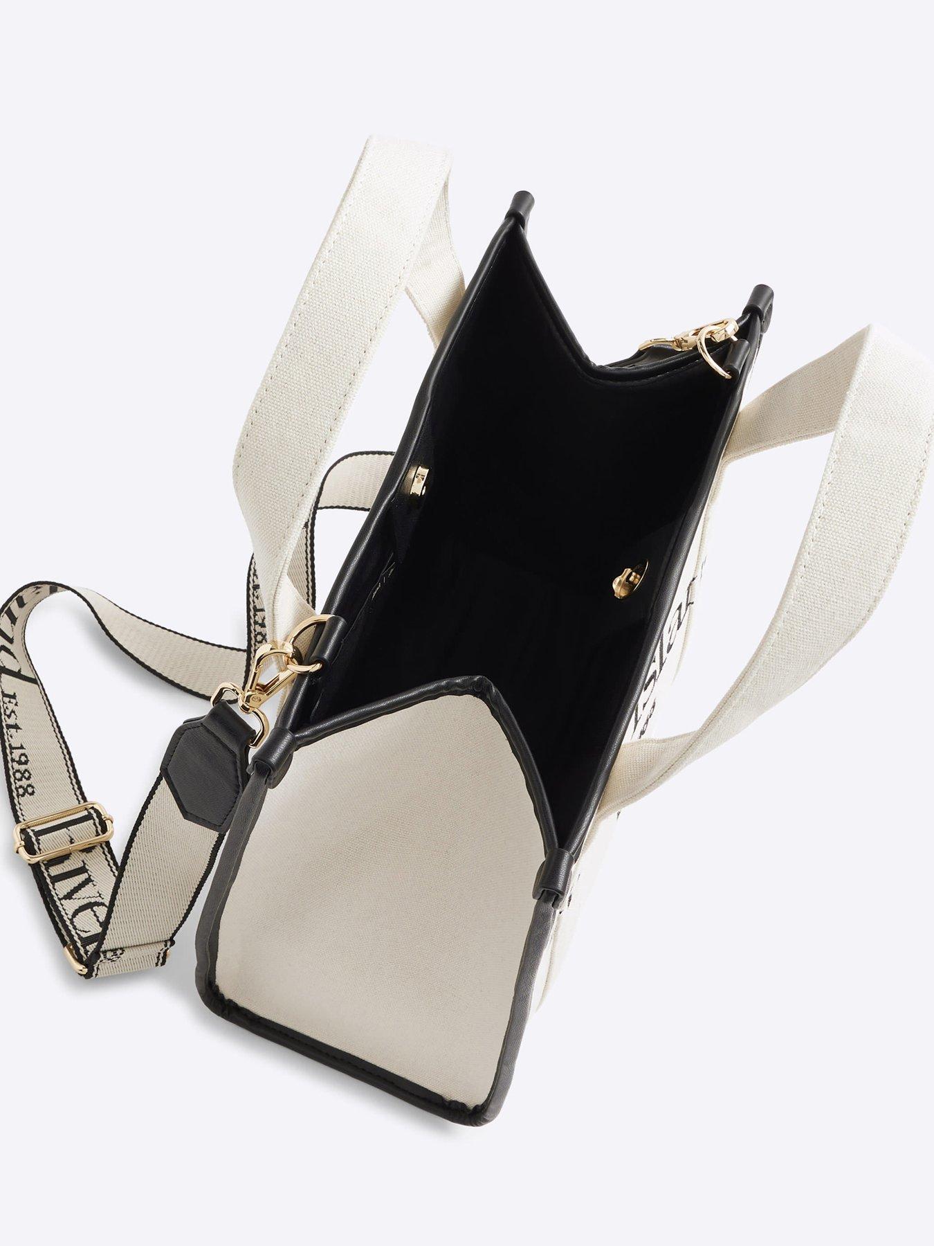  image of river-island-medium-embroidered-tote-cream