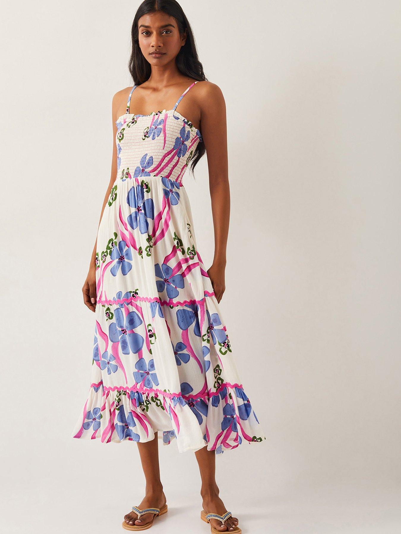 kyra midi dress in paradise ombre Kyra Midi Dress ~ Ocean Blue