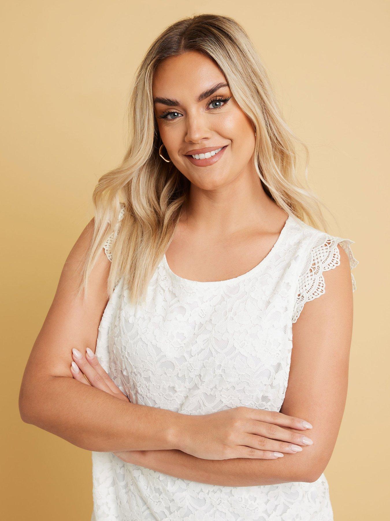 Image 4 of 4 of Yours Lace Shell Top