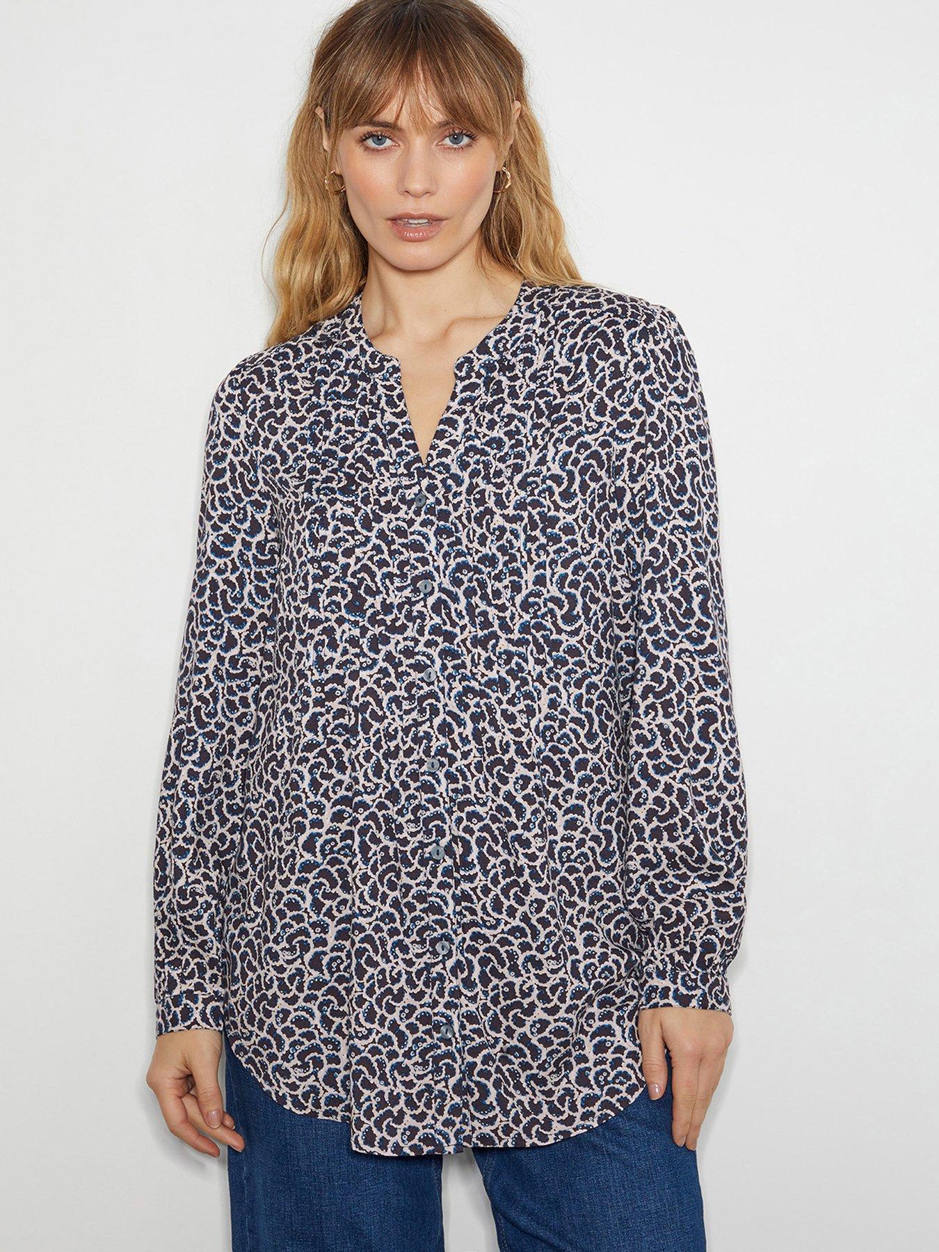 undefined Molly Print Blouse - Blue