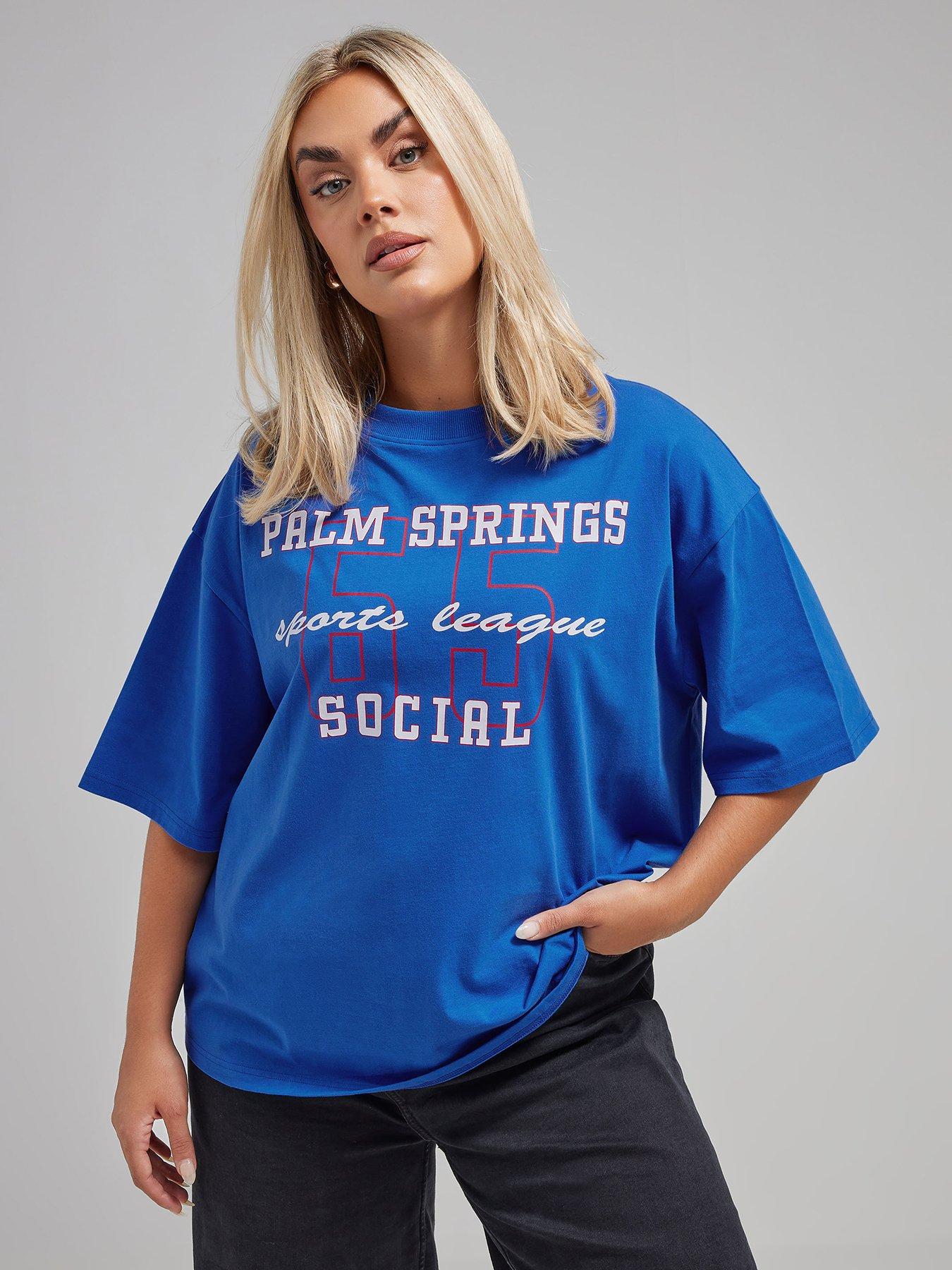 undefined Palm Springs Blue Tee