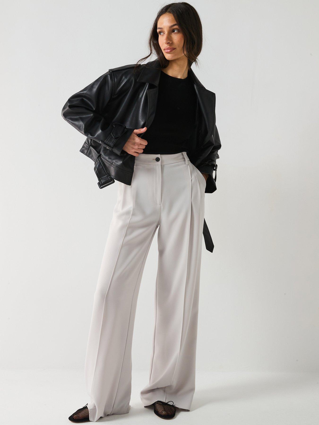 undefined Faux Leather Jacket - Black