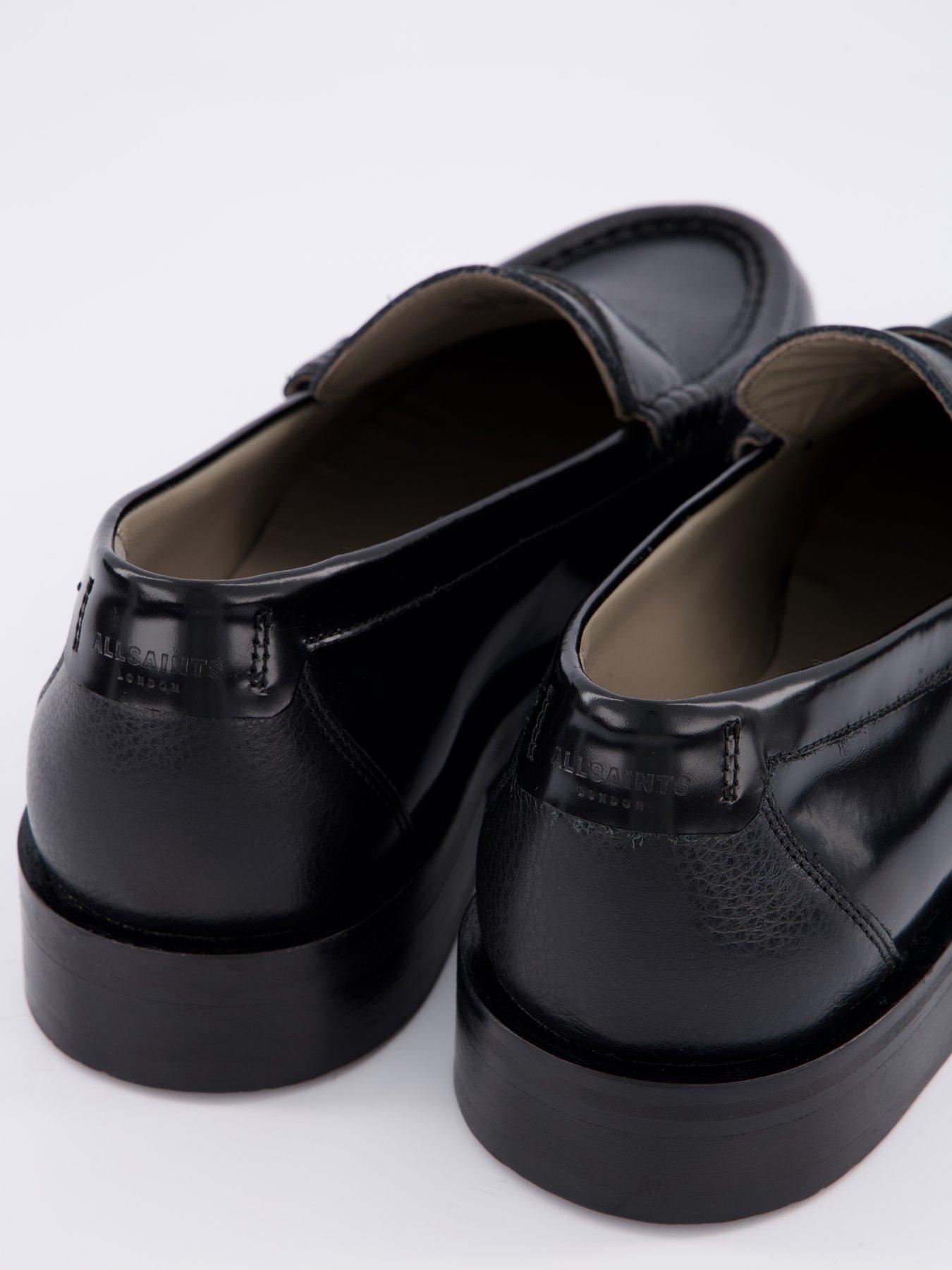 Image 5 of 7 of AllSaints Men's Bloom Leather Loafers - Black