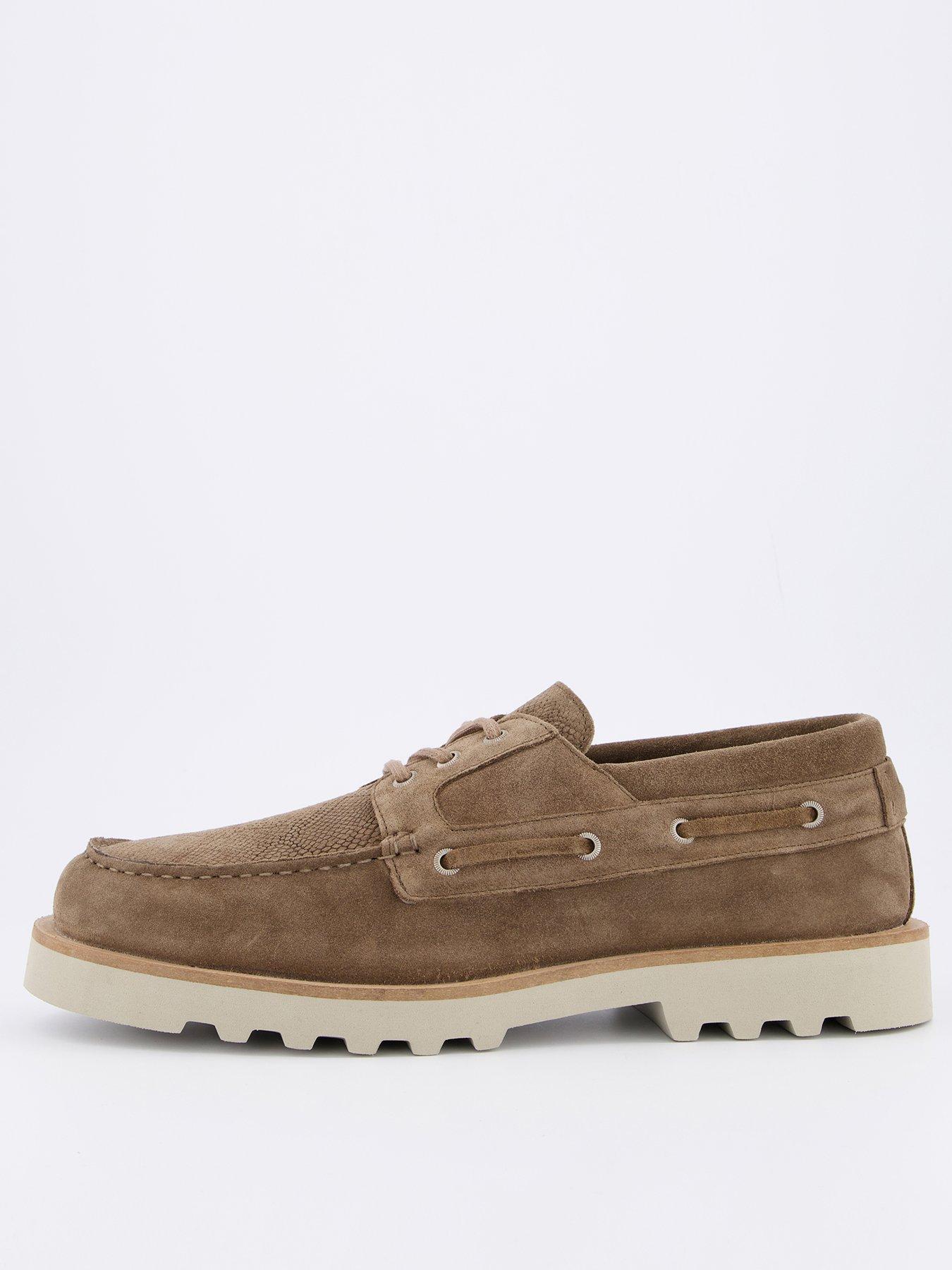 undefined Men's Skiff Suede Lace Up Shoe- Grey