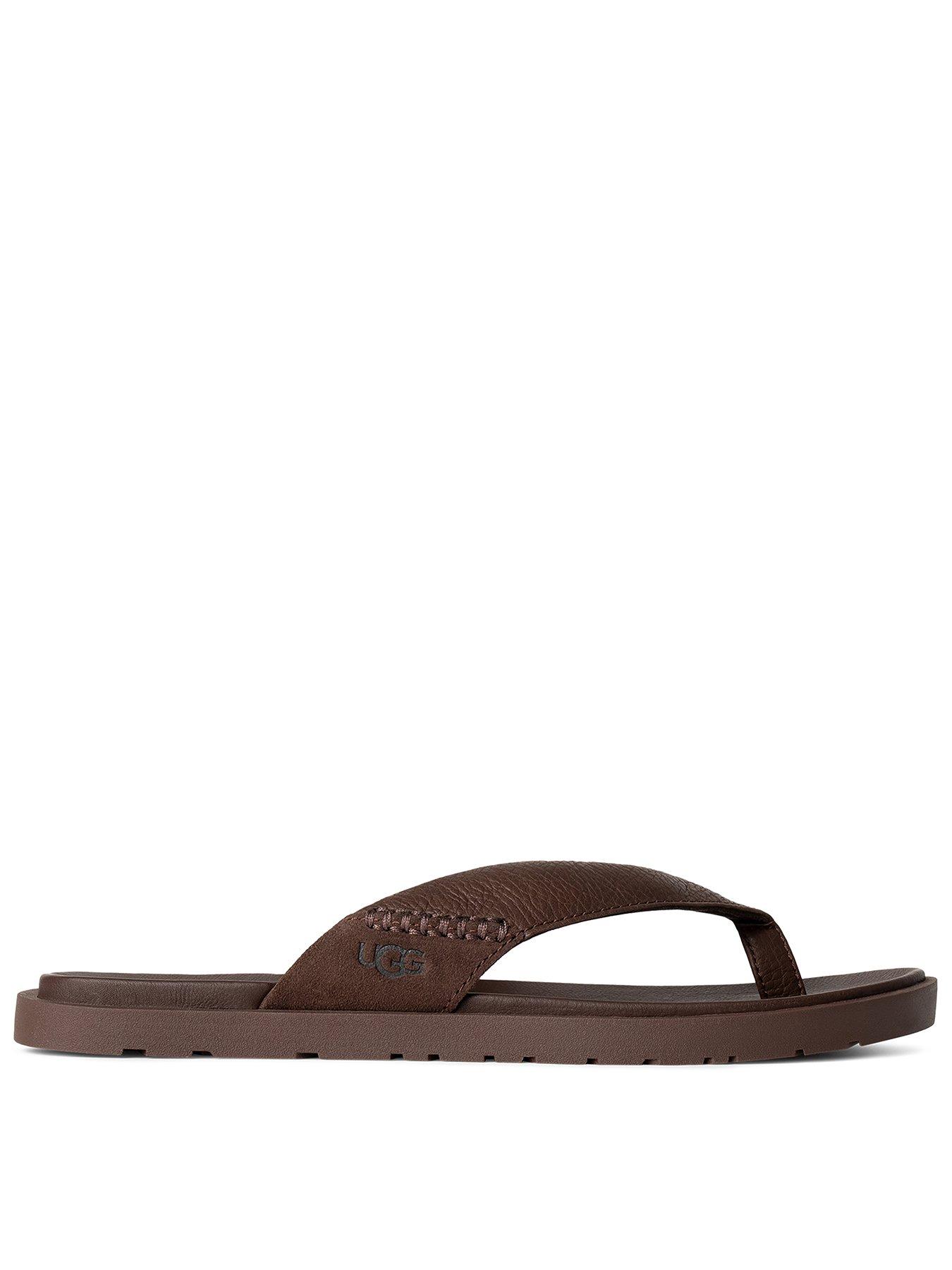 undefined Ugg Men's Seaside Ii Leather Flip Flop-brown