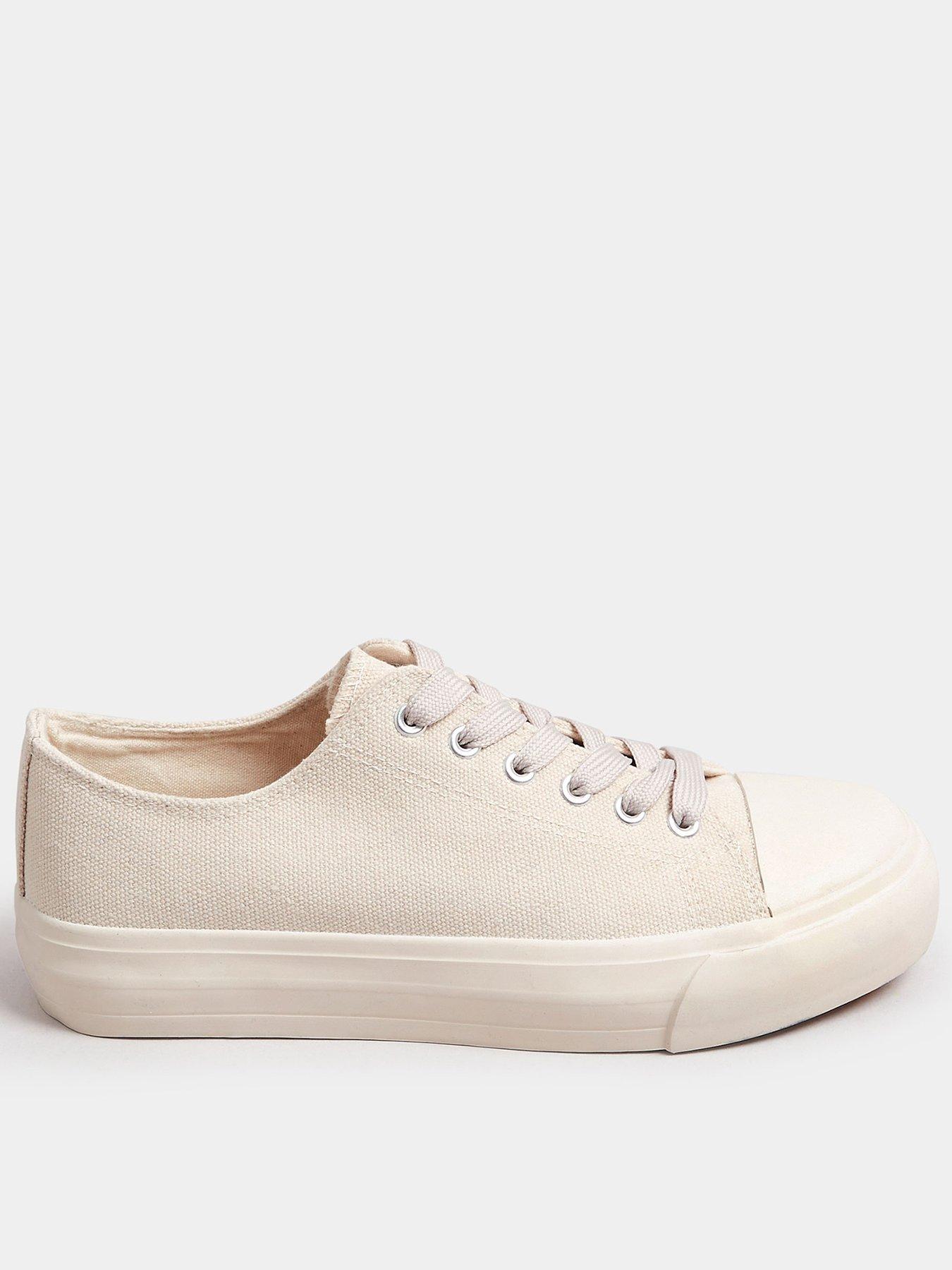 undefined Extra Wide Fit Canvas Trainers