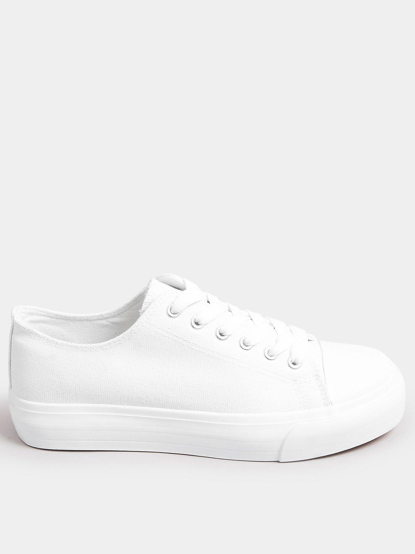 undefined Extra Wide Fit Canvas Trainers