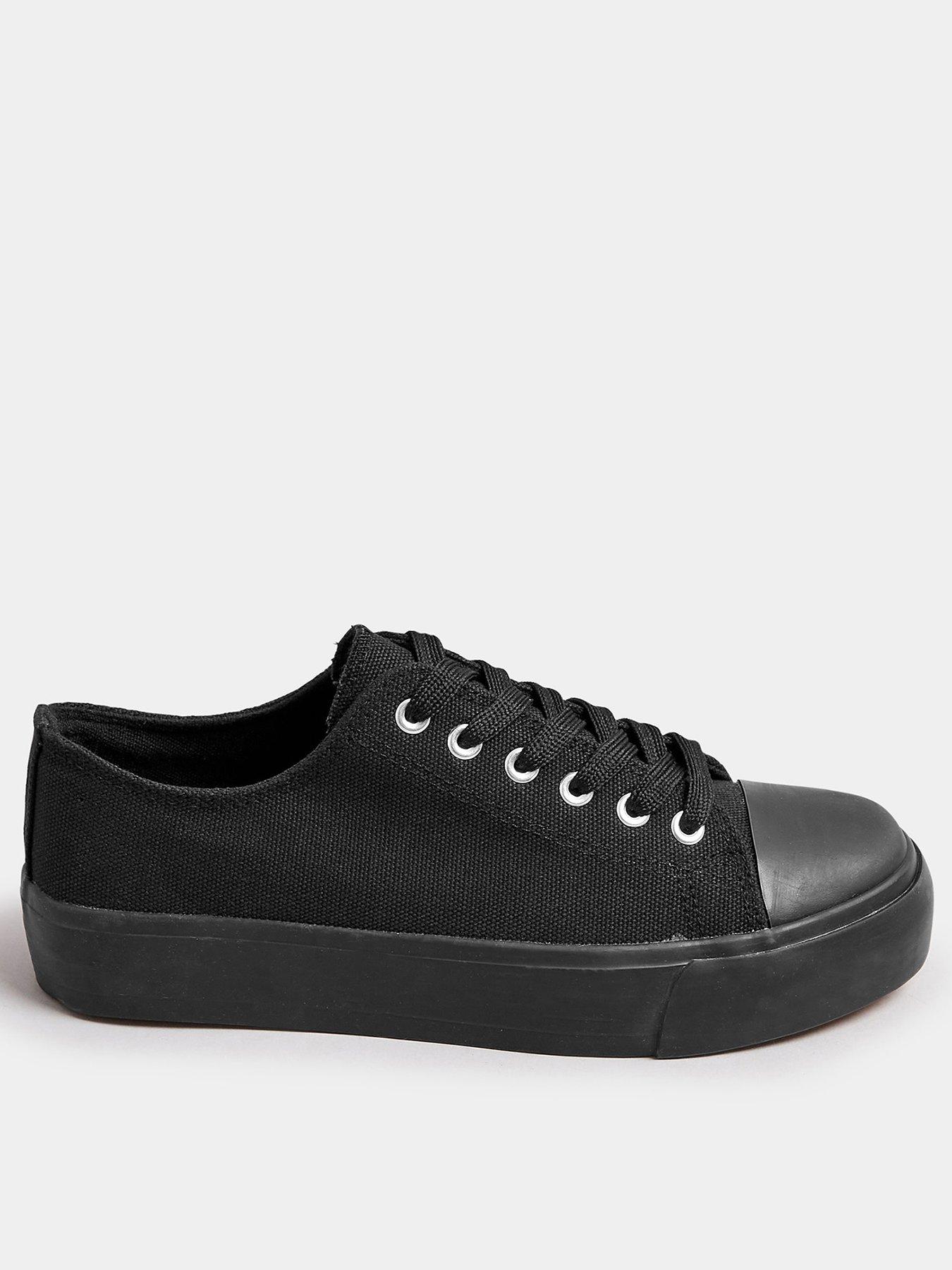 undefined Extra Wide Fit Canvas Trainers