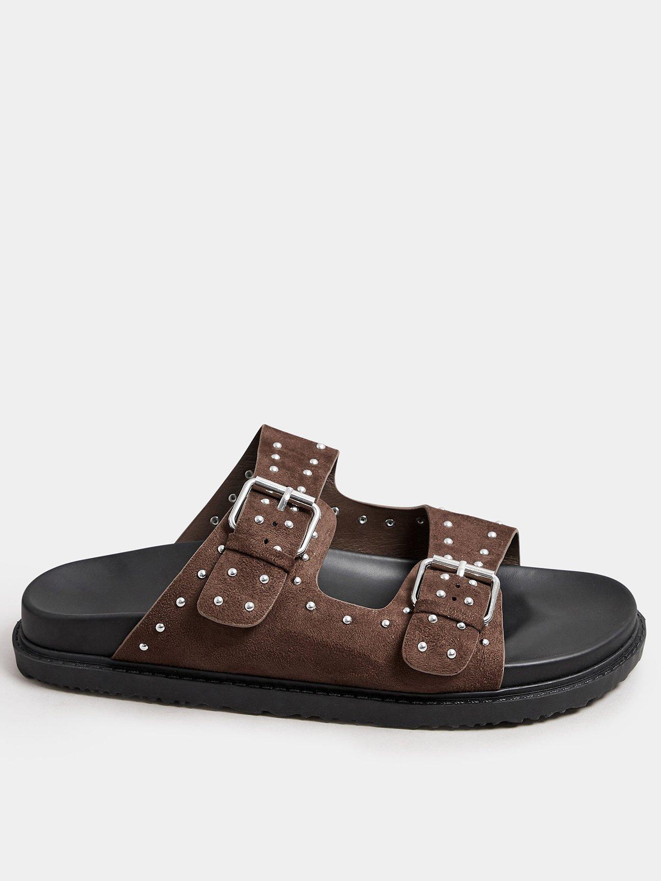 undefined Extra Wide Fit Studded Buckle Slider