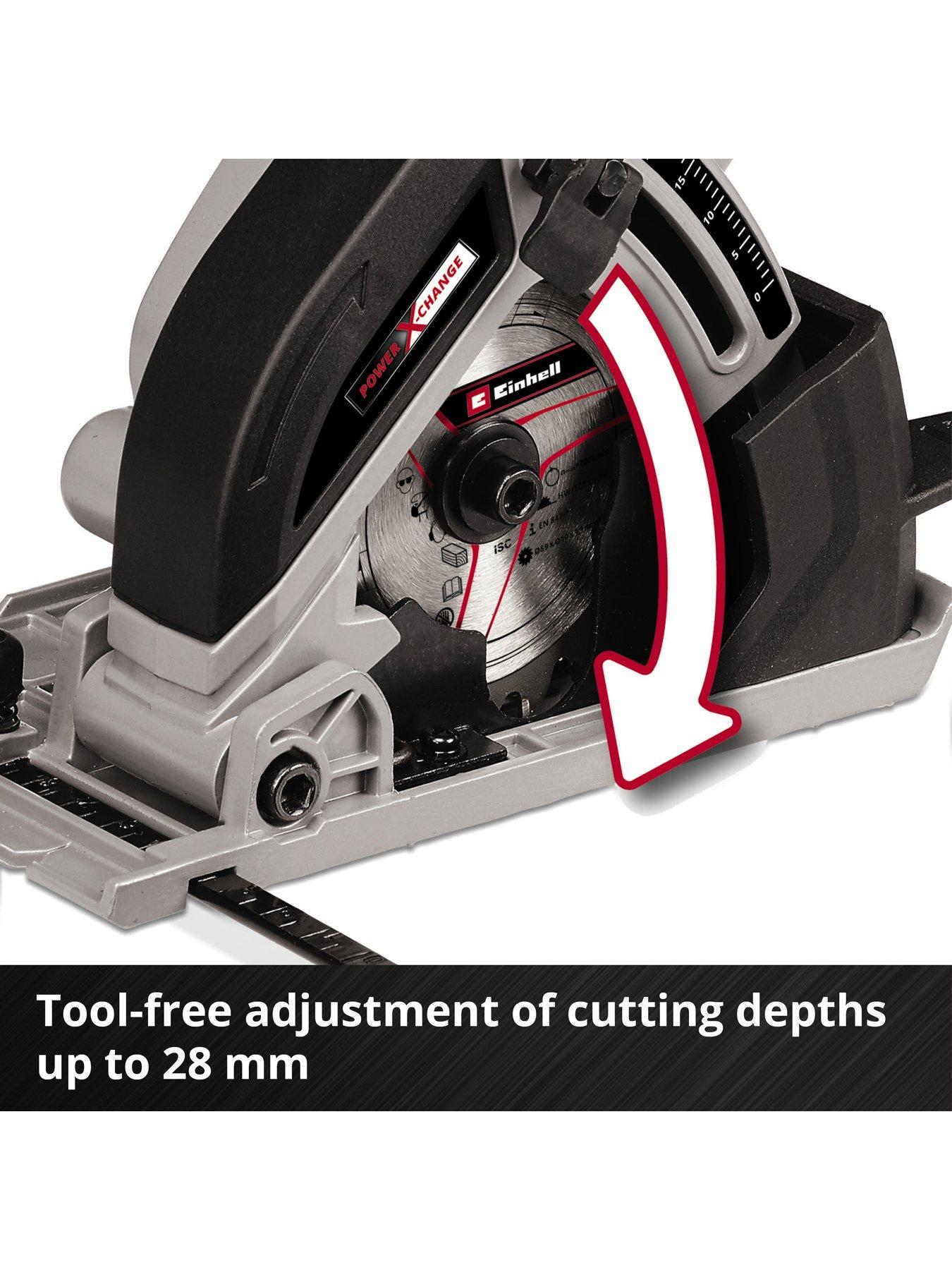 Image 4 of 7 of Einhell PXC 18V Cordless 89mm Circular Saw - TE-CS 18/89 Li Solo