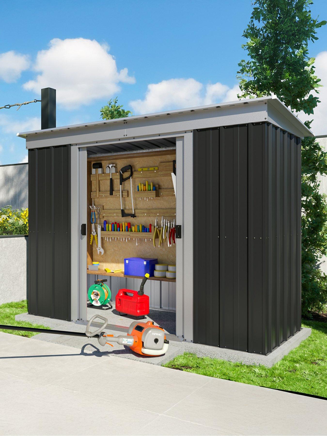 yardmaster-8ft-x-4ft-castleton-pent-roof-metal-shed-with-floor-frame