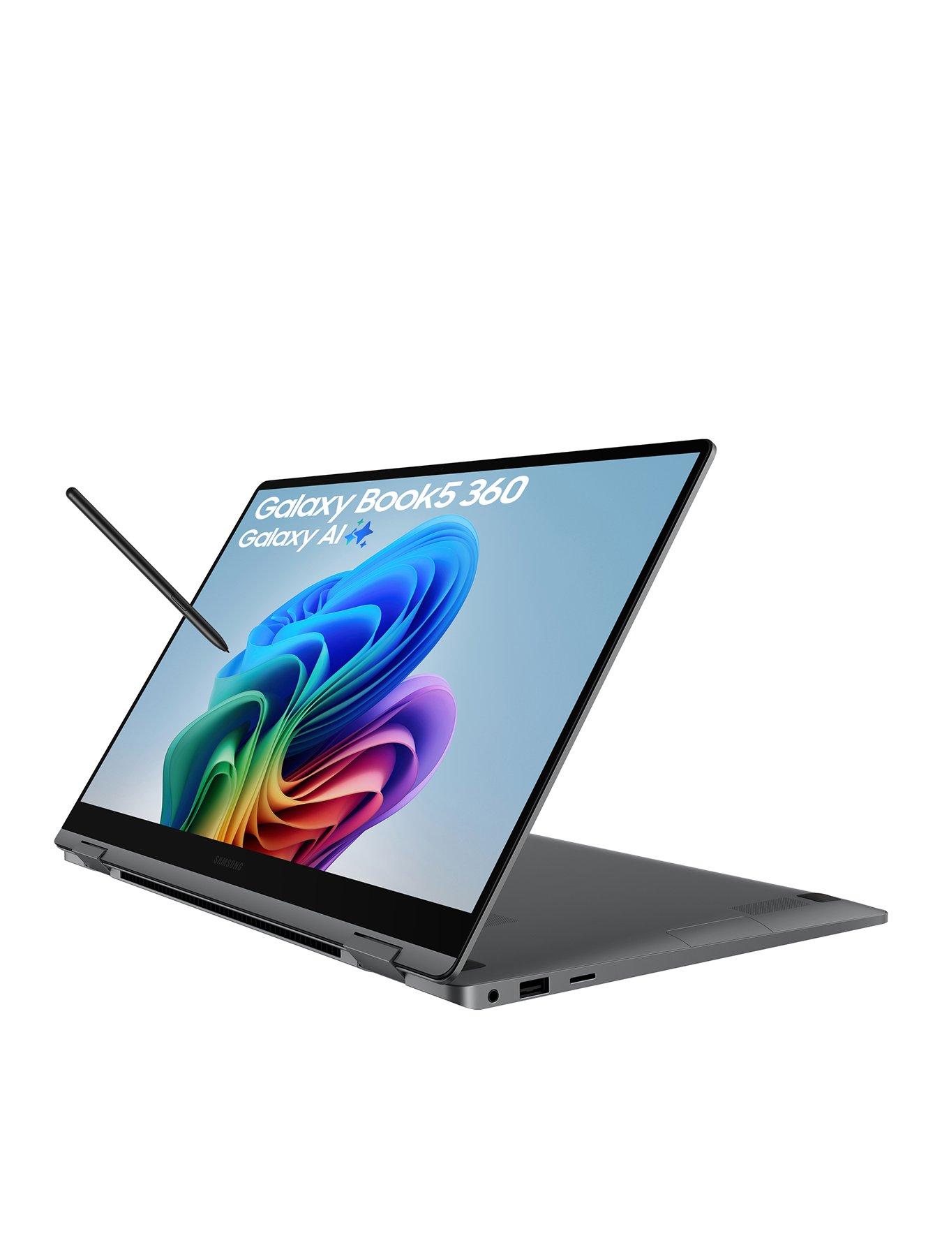 undefined Galaxy Book5 360 Copilot+ PC (2025) - 15.6in FHD AMOLED Touchscreen, Intel Core Ultra 5 (Series 2), 16GB RAM, 512GB SSD - Grey
