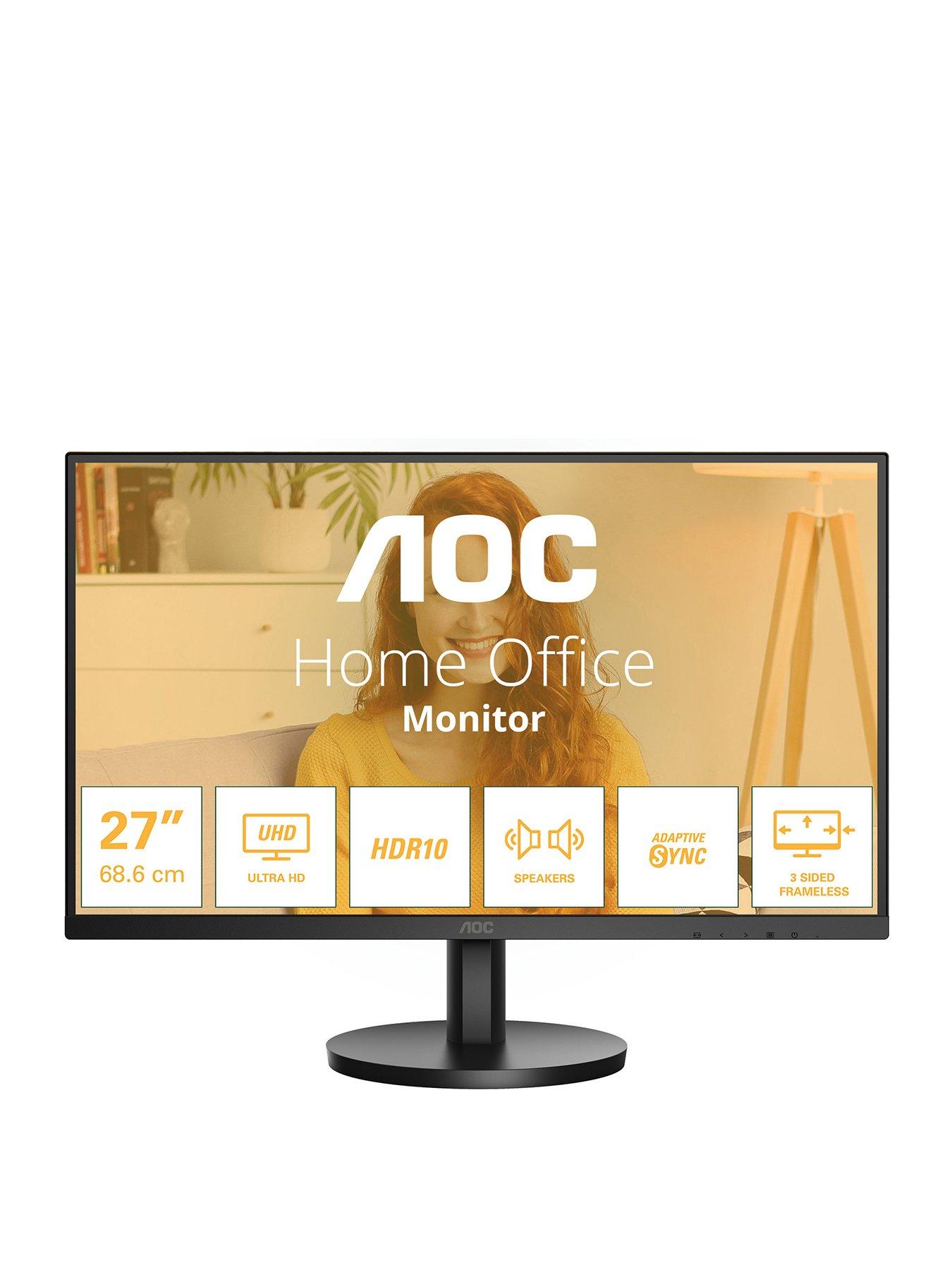 AOC U27B3A Widescreen Monitor - 27in 4K WLED (3840 x 2160), 60Hz