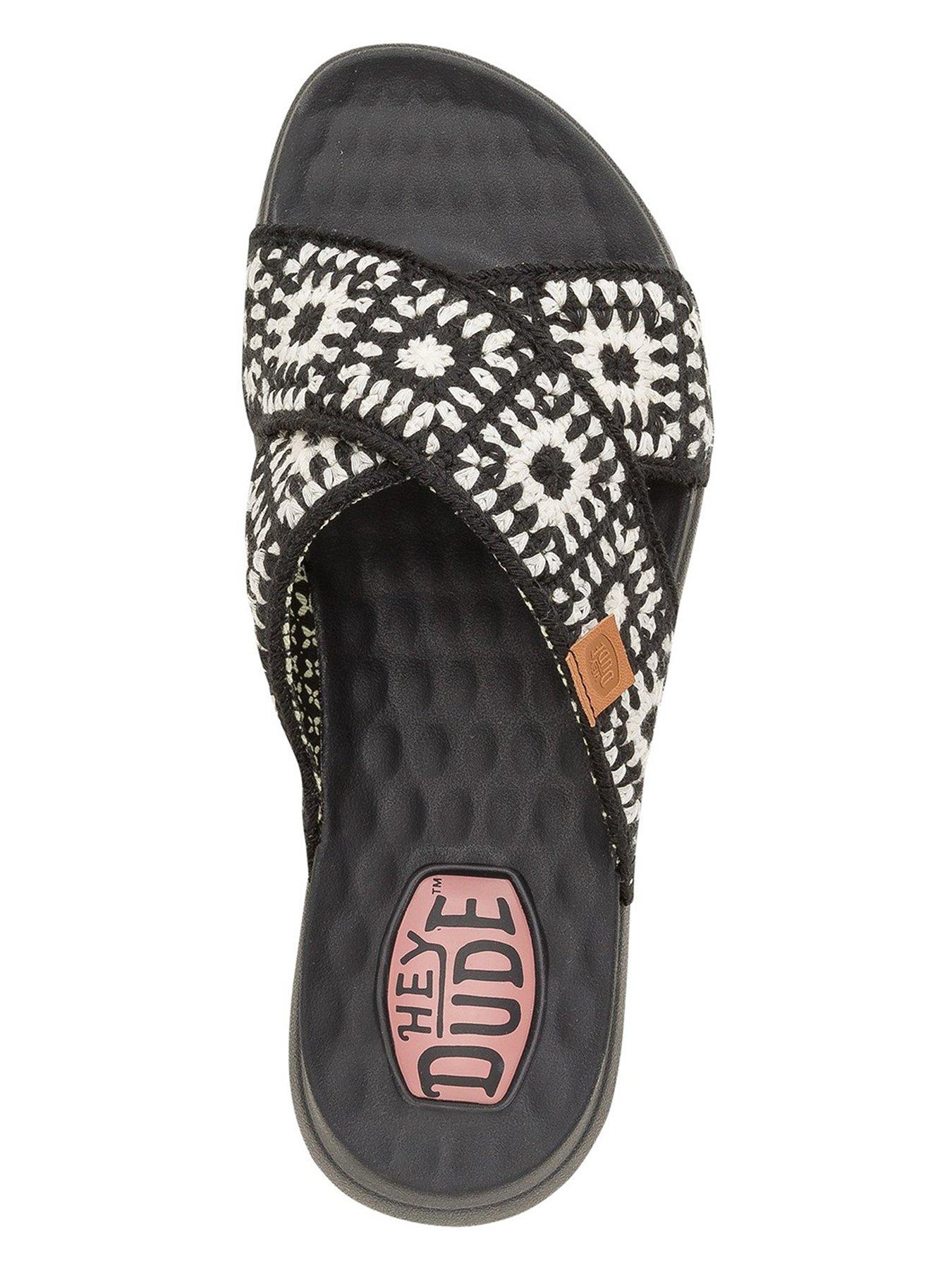 Image 4 of 6 of Heydude Christi Slide Cottage Crochet