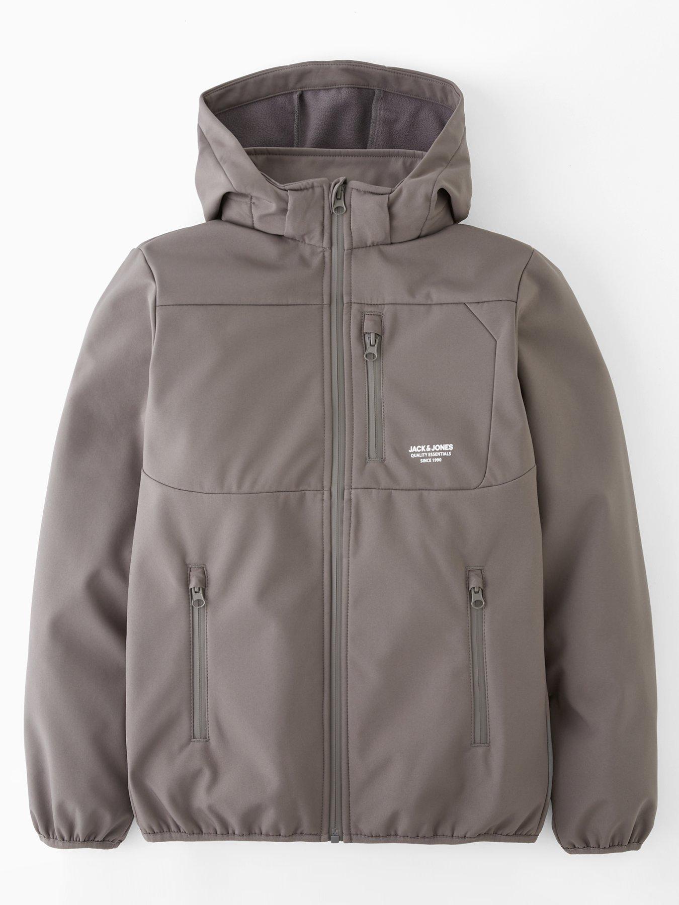Jack & Jones Junior Boys Theo Softshell Jacket - Grey | Very