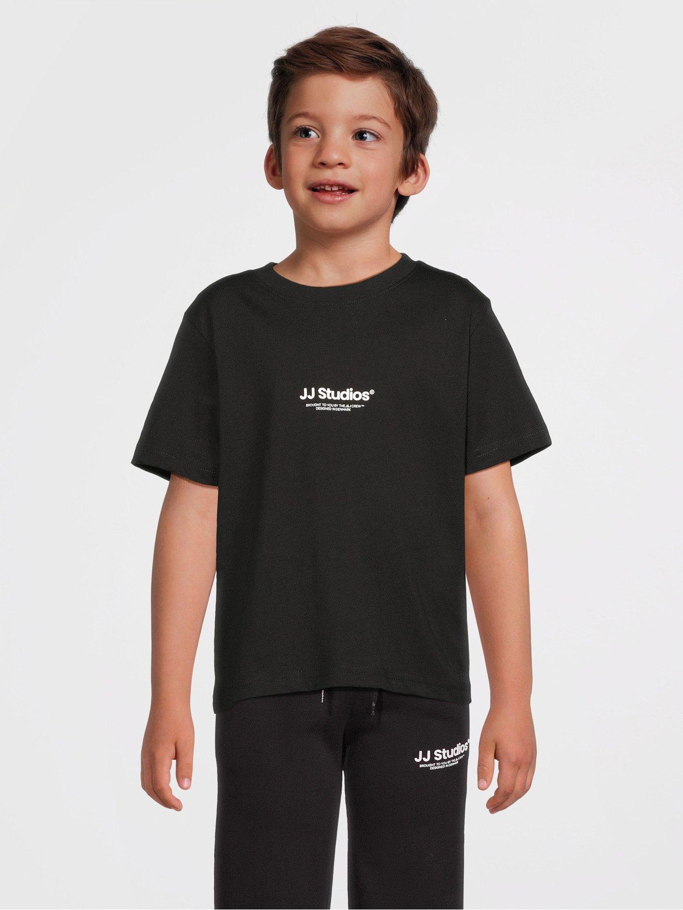 Jack & Jones Mini Younger Boys Soho Short Sleeve T-shirt - Black
