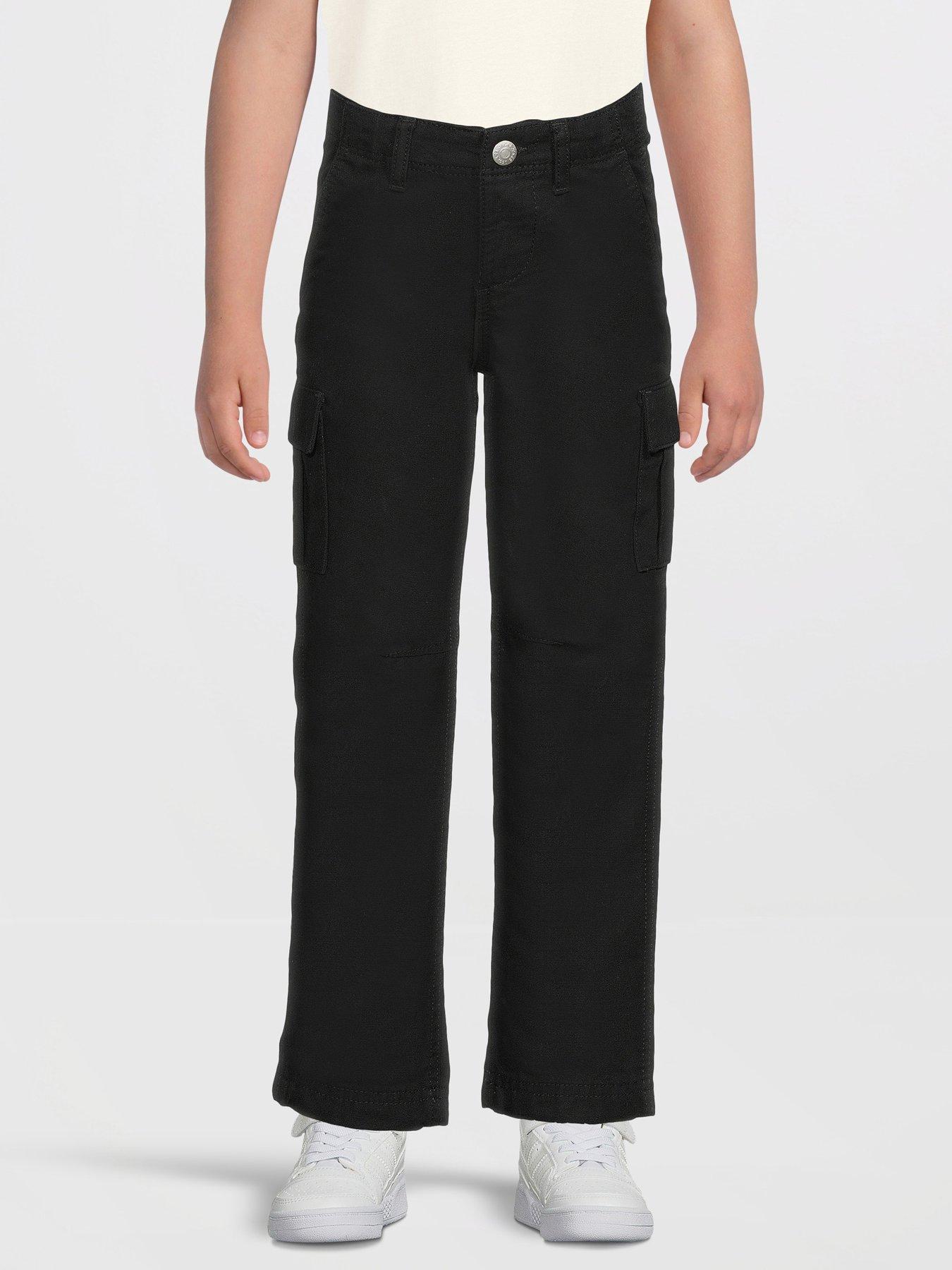 Jack & Jones Mini Younger Boys Kane Barkley Cargo Pants - Black