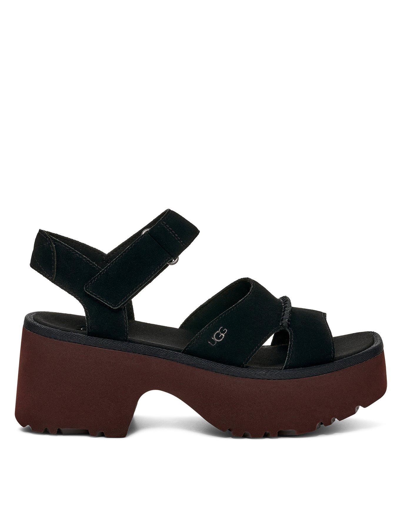 undefined New Heights Ankle Strap Sandal- Black