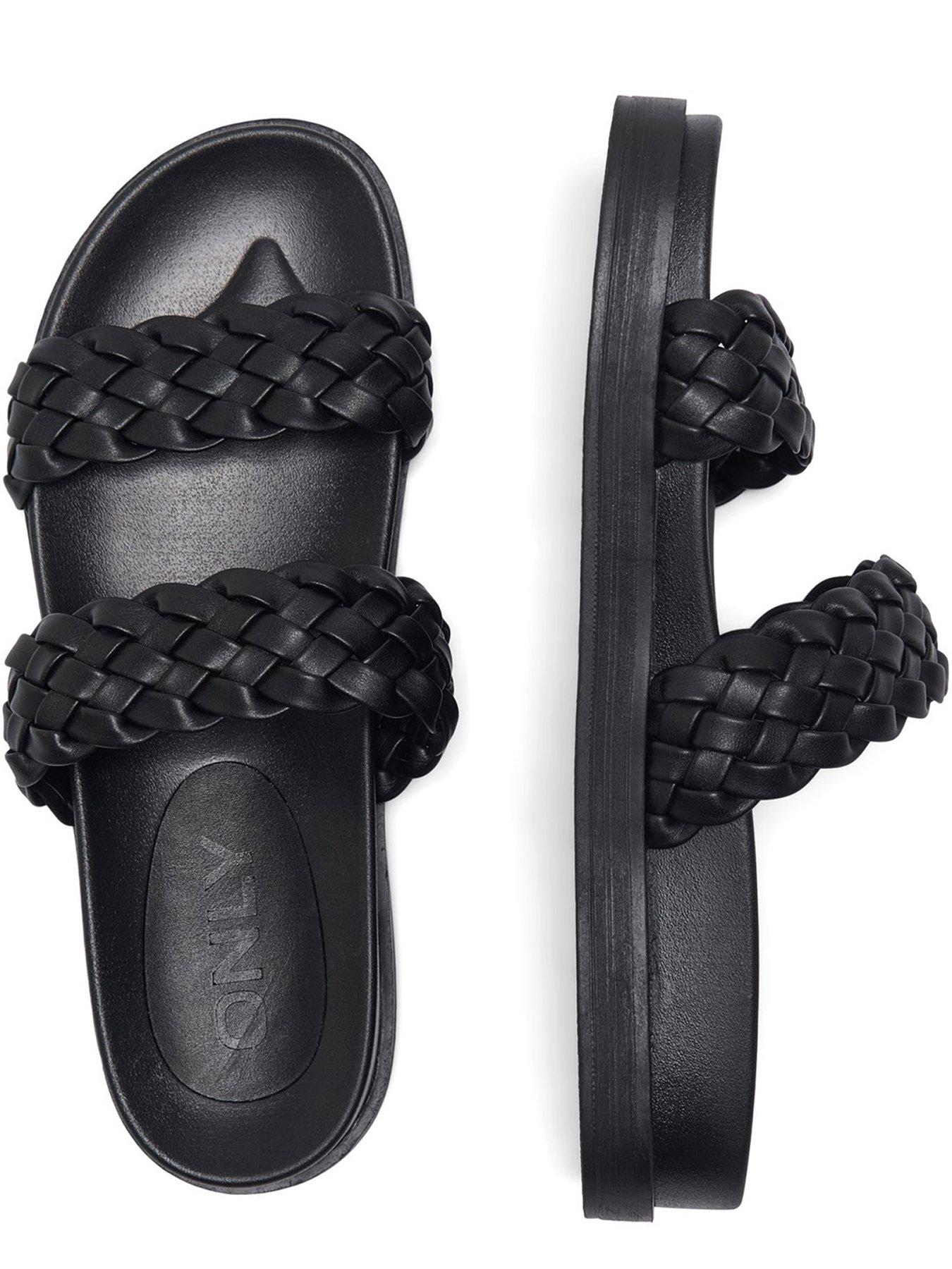 Image 4 of 5 of Only Minnie Double Strap Sandal - Black