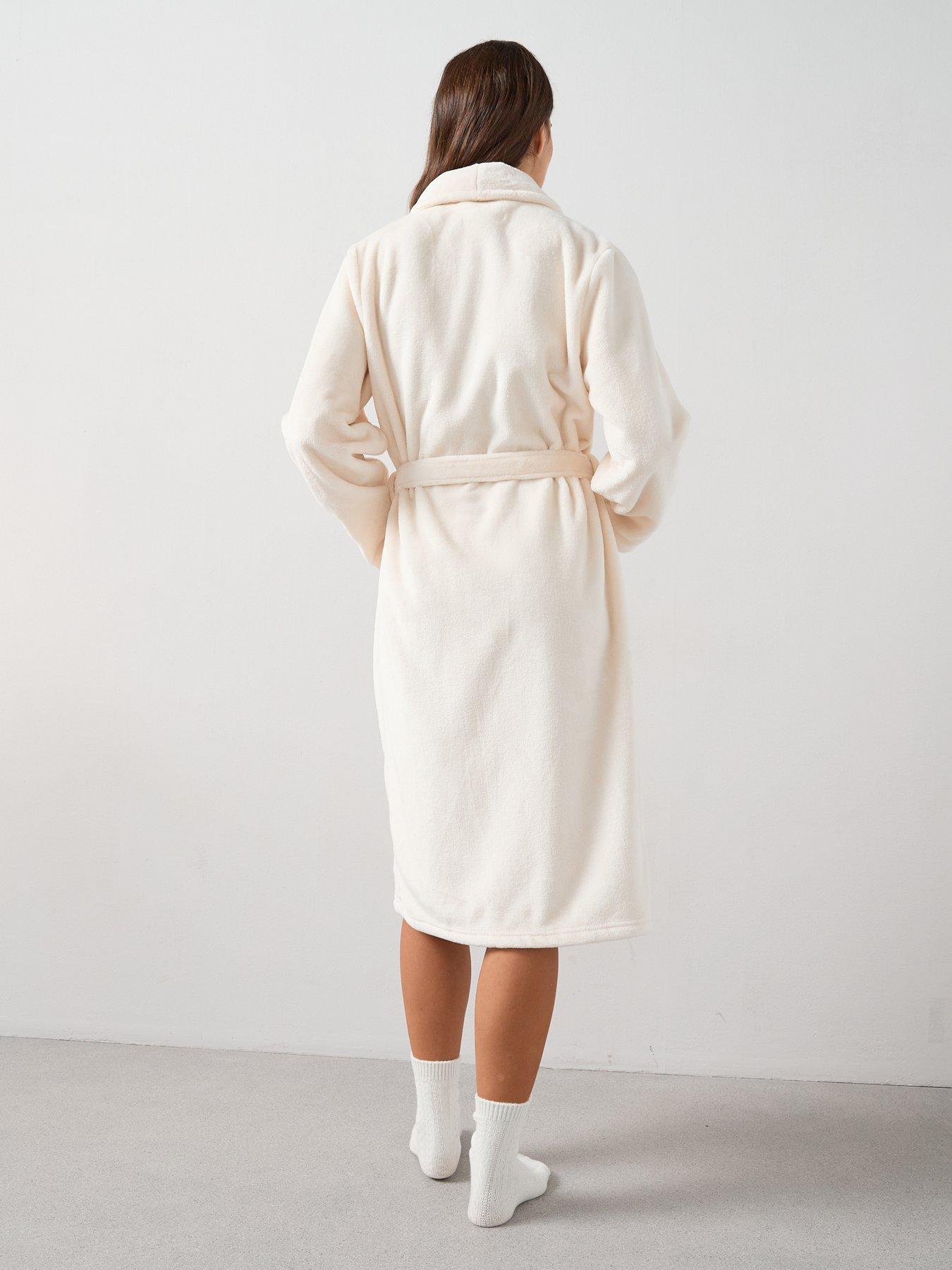 V by Very Supersoft Dressing Gown - Cream | Very
