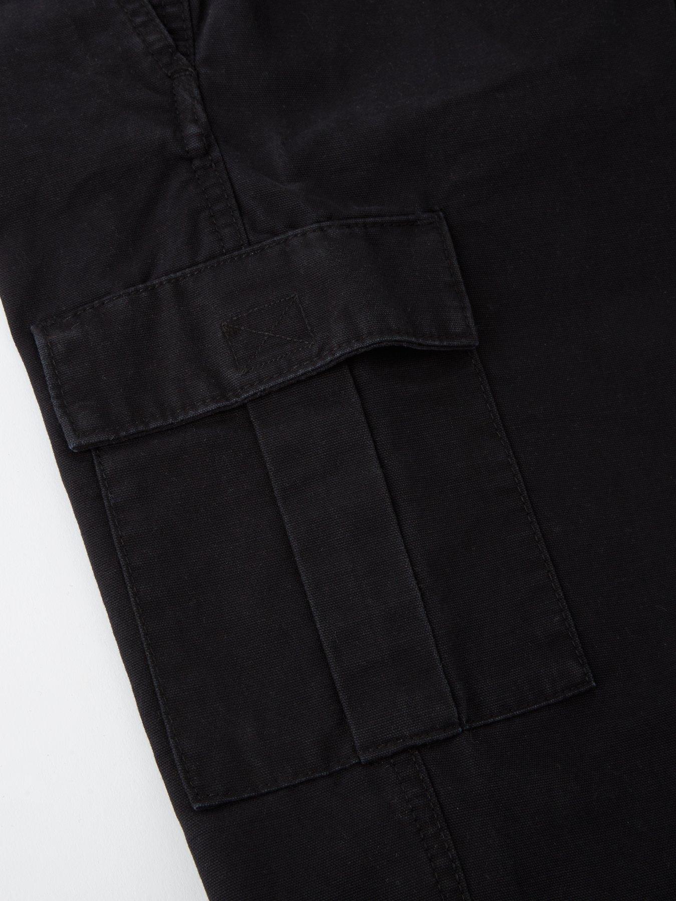 Image 4 of 7 of Jack & Jones Junior Boys Kane Barkley Cargo Pants - Black