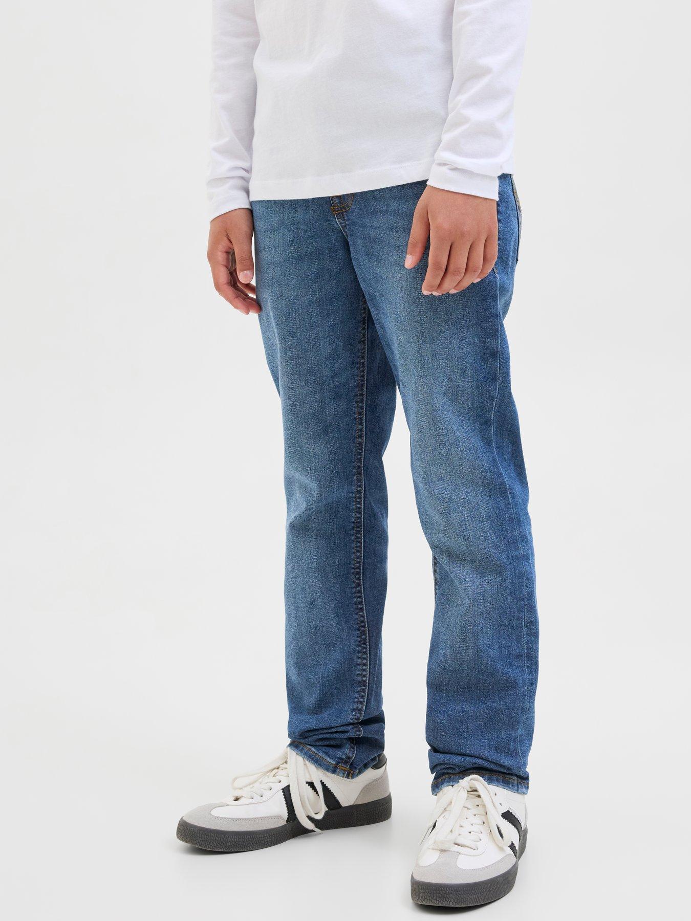 Jack & Jones Junior Boys Glenn Original 902 Slim Fit Jeans, Blue Denim, Size Age: 10 Years