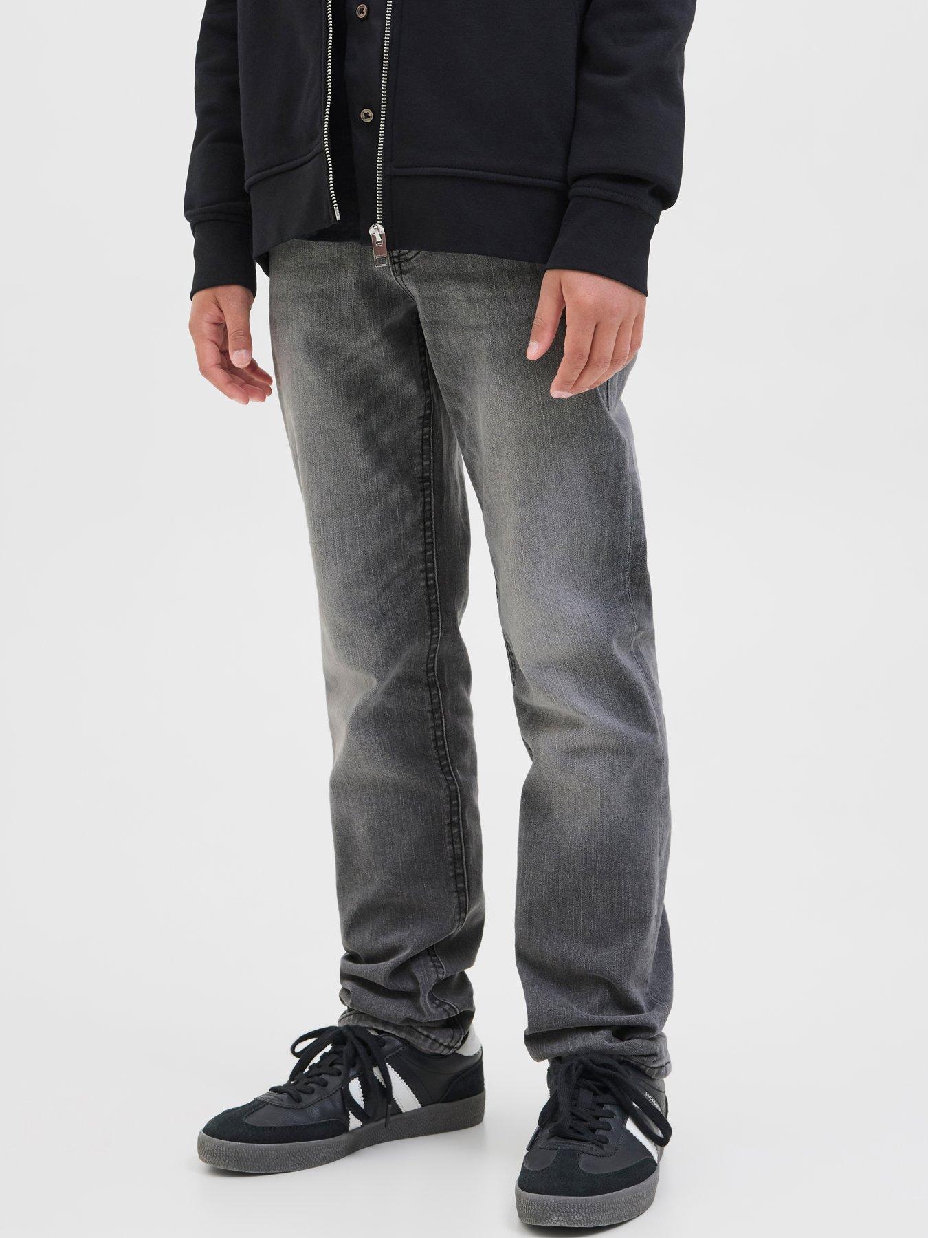 Jack & Jones Junior Boys Glenn Original 903 Slim Fit Jeans, Dark Grey, Size Age: 12 Years