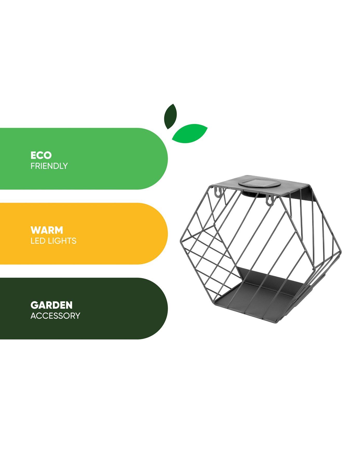 Image 4 of 7 of Streetwize Accessories Solar Metal Hex Planter