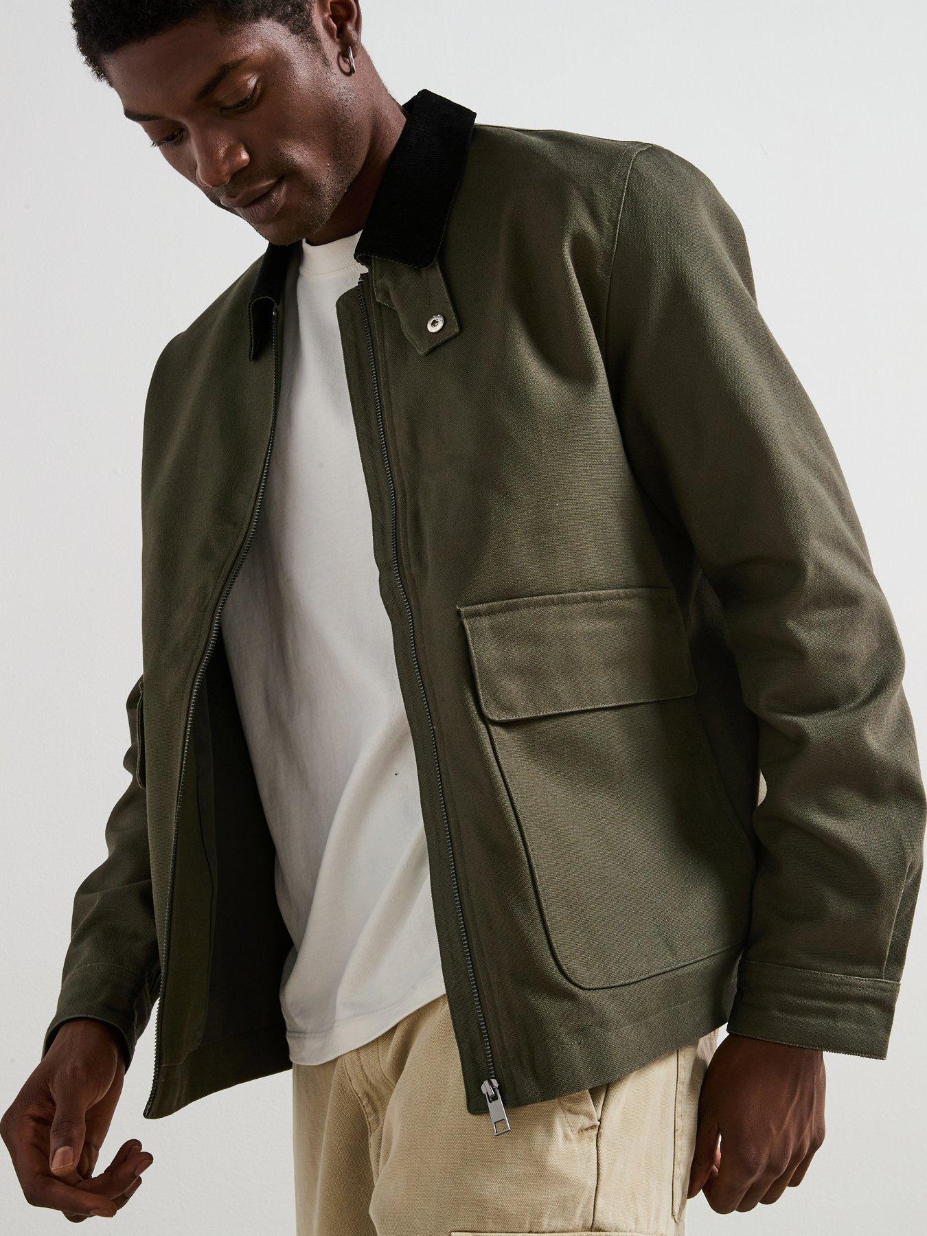 undefined Canvas Workwear Jacket - Khaki