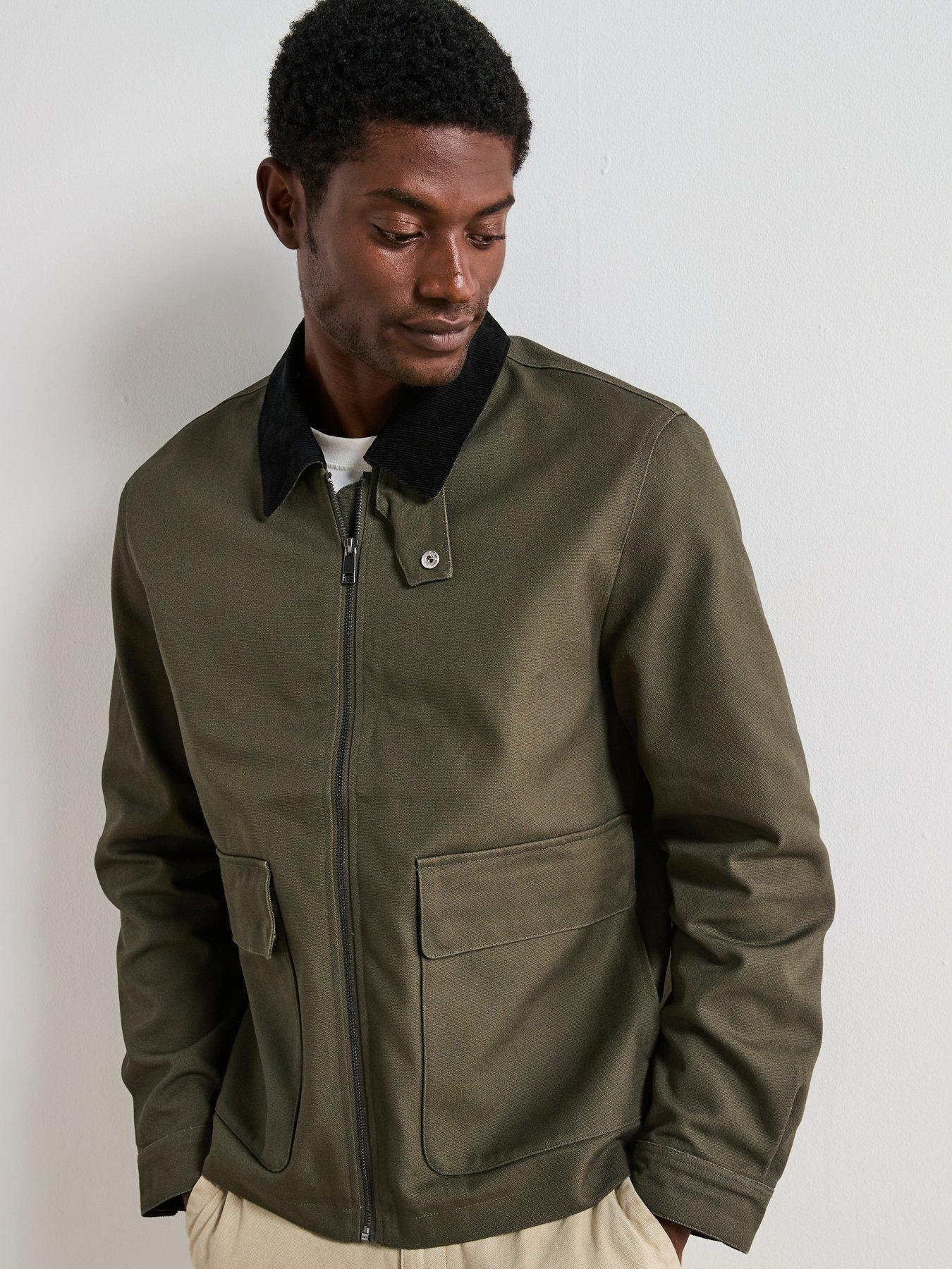 Image 6 of 6 of Very Man Canvas Workwear Jacket - Khaki