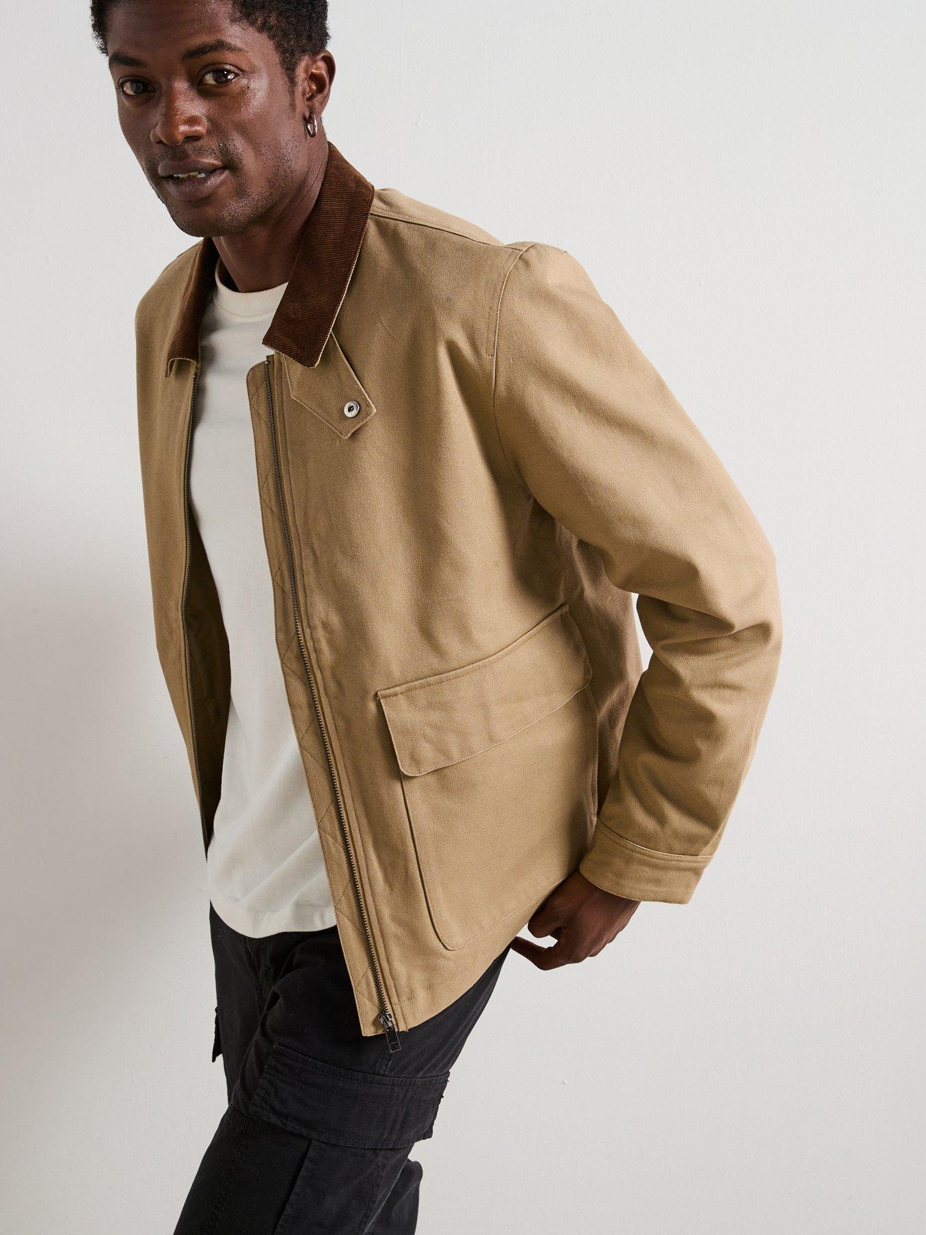 undefined Canvas Workwear Jacket - Beige