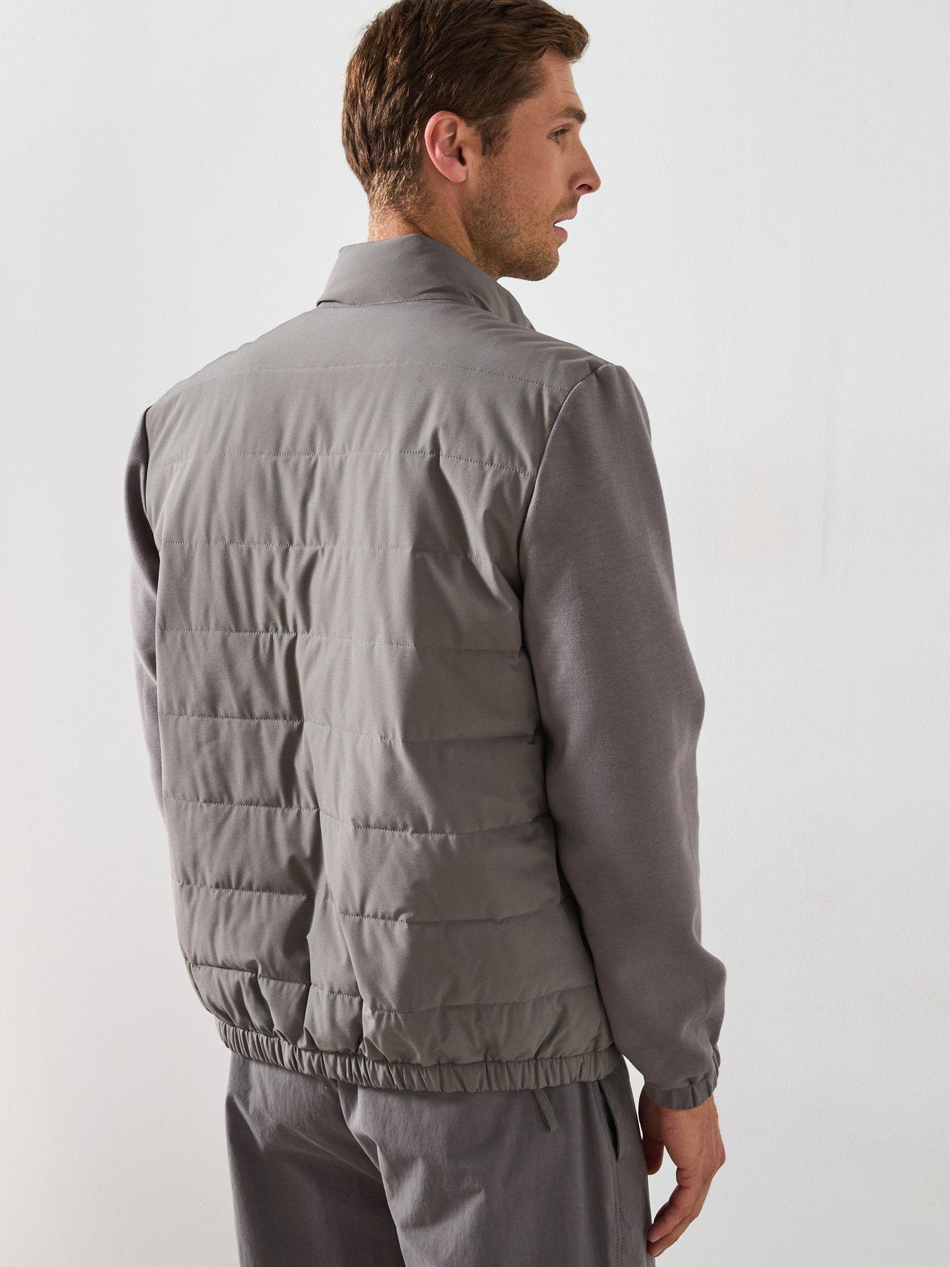 Image 2 of 6 of Very Man Hybrid Funnel Neck Jacket - Grey